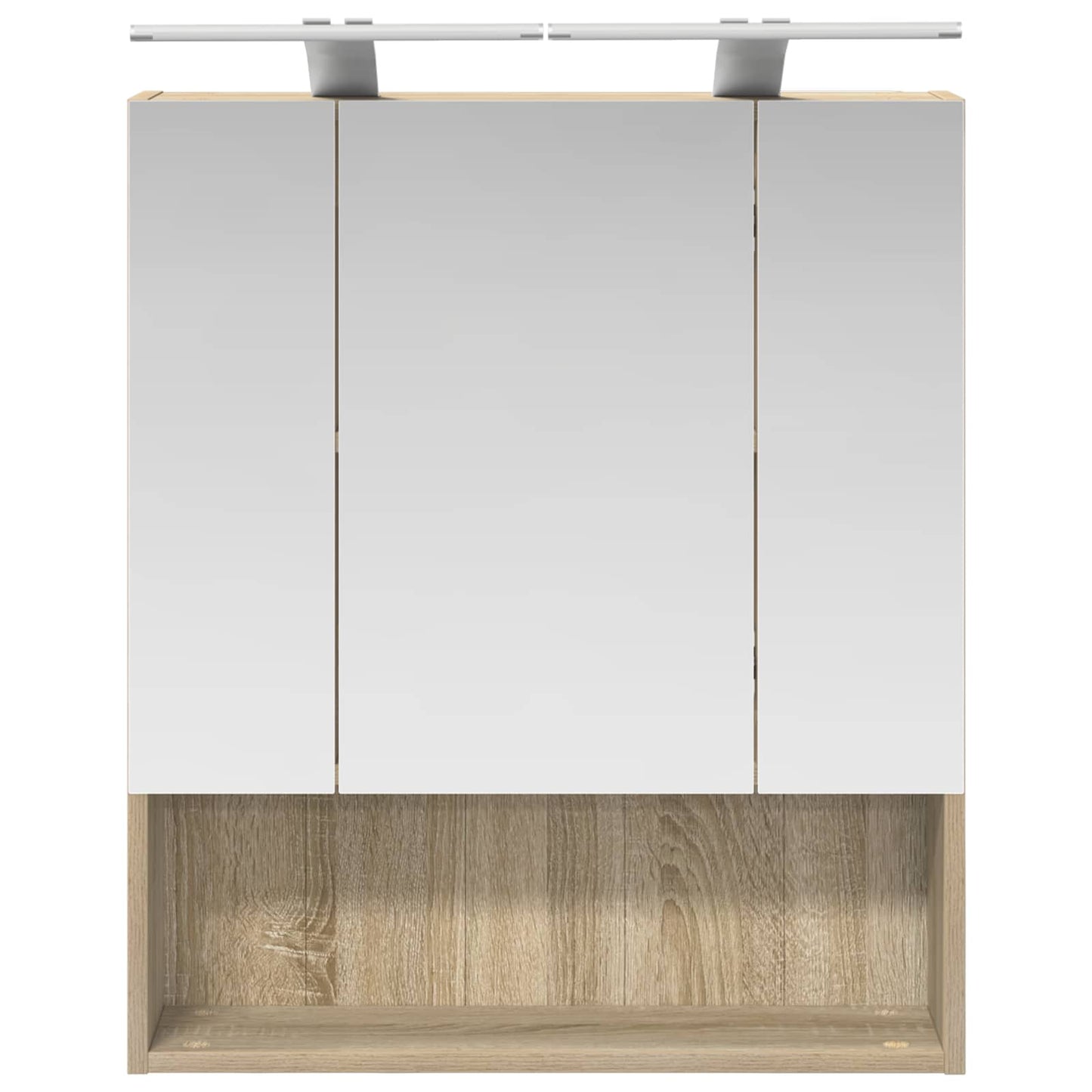 Baderomsspeilskap Sonoma eik 60 x 14.5 x 70 cm Konstruert tre