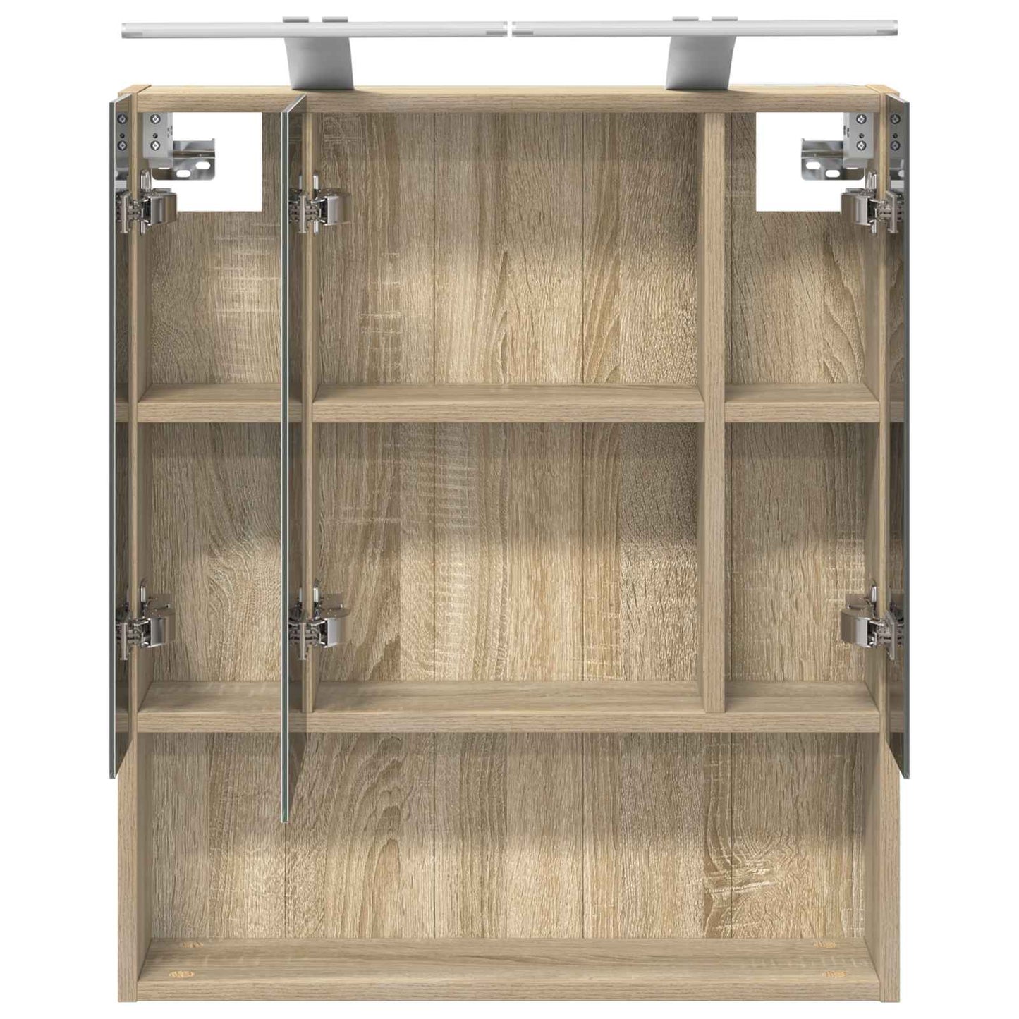 Baderomsspeilskap Sonoma eik 60 x 14.5 x 70 cm Konstruert tre