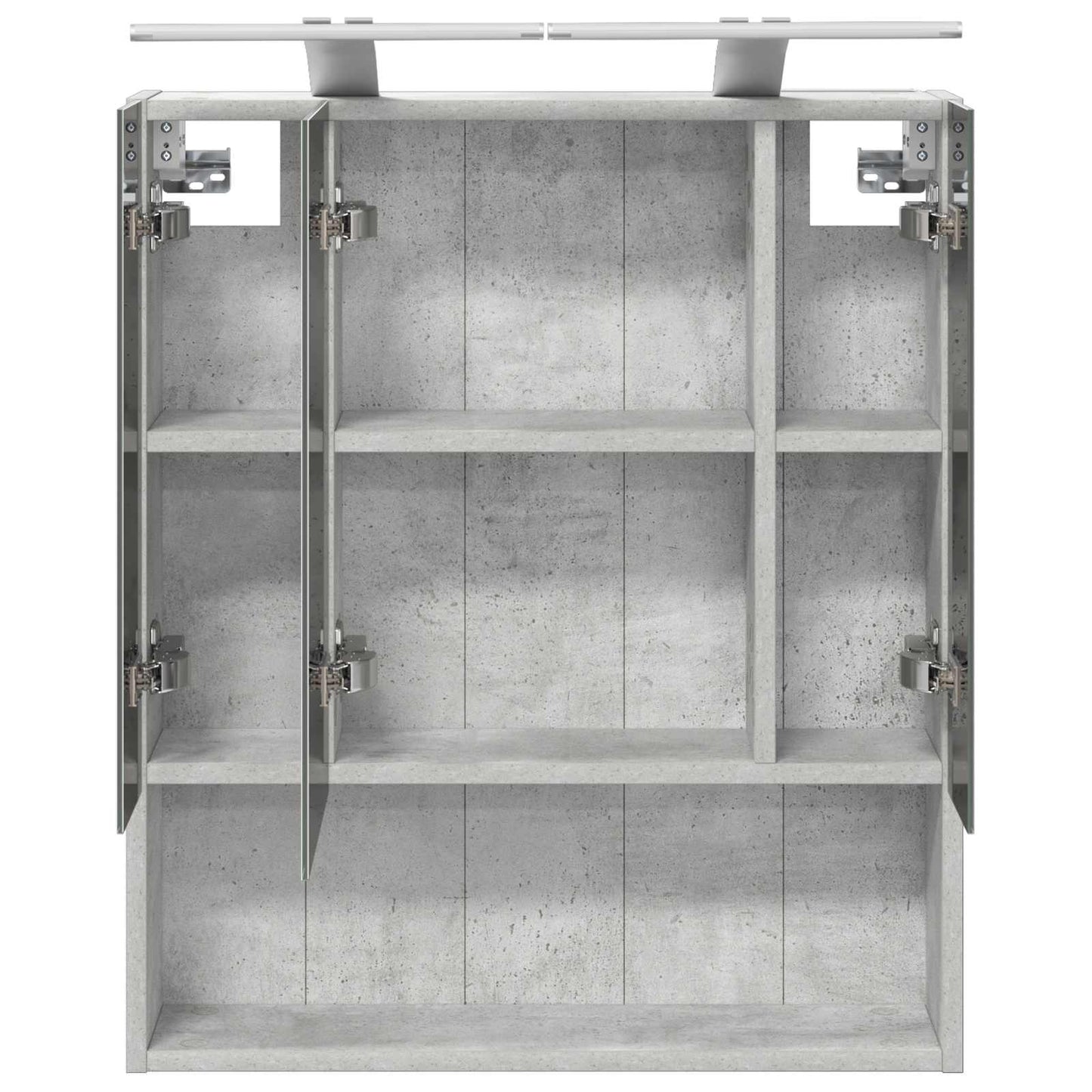 Baderomsspeilskap Betonggrå 60 x 14.5 x 70 cm Konstruert tre