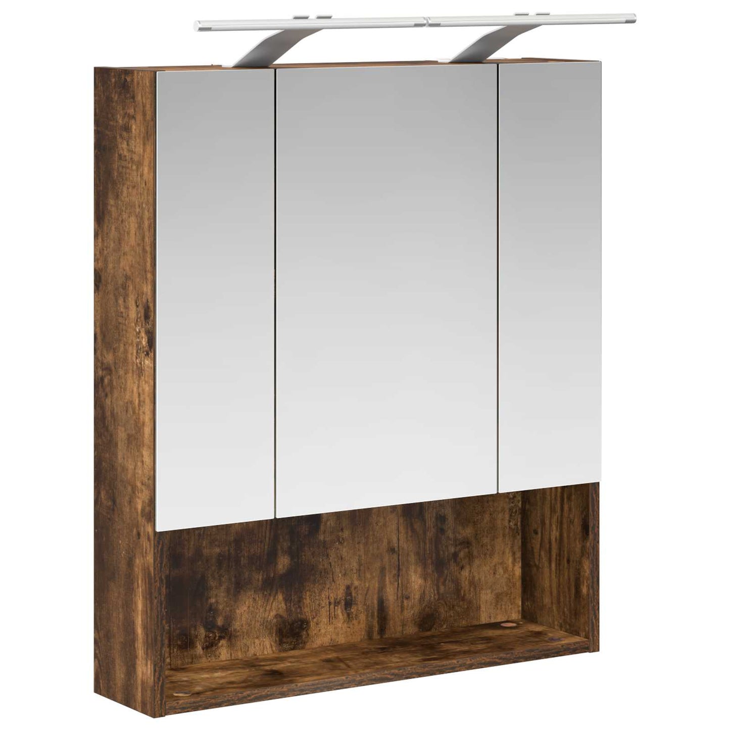 Baderomsspeilskap Røkt eik 60 x 14.5 x 70 cm Konstruert tre