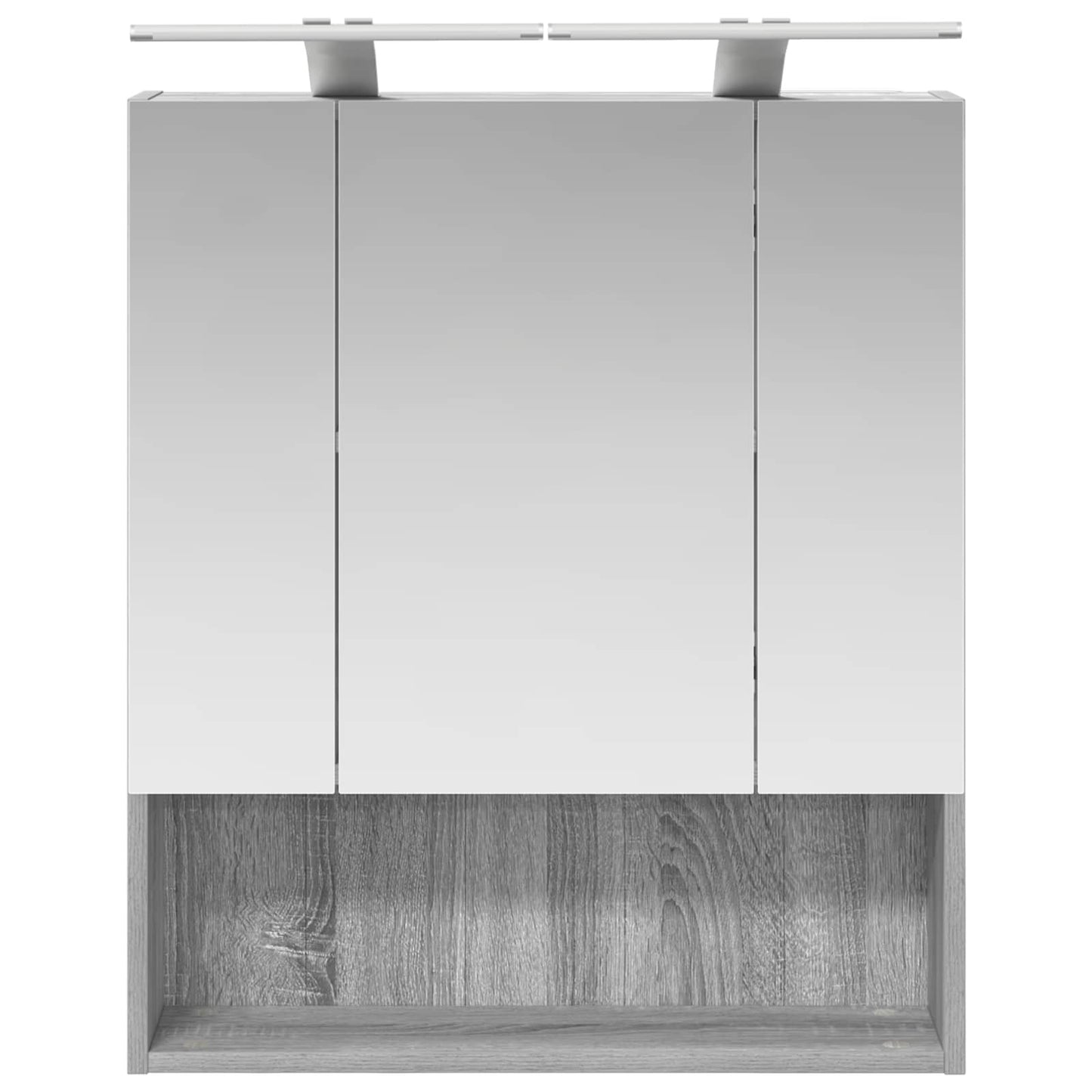 Baderomsspeilskap Grå Sonoma 60 x 14.5 x 70 cm Konstruert tre