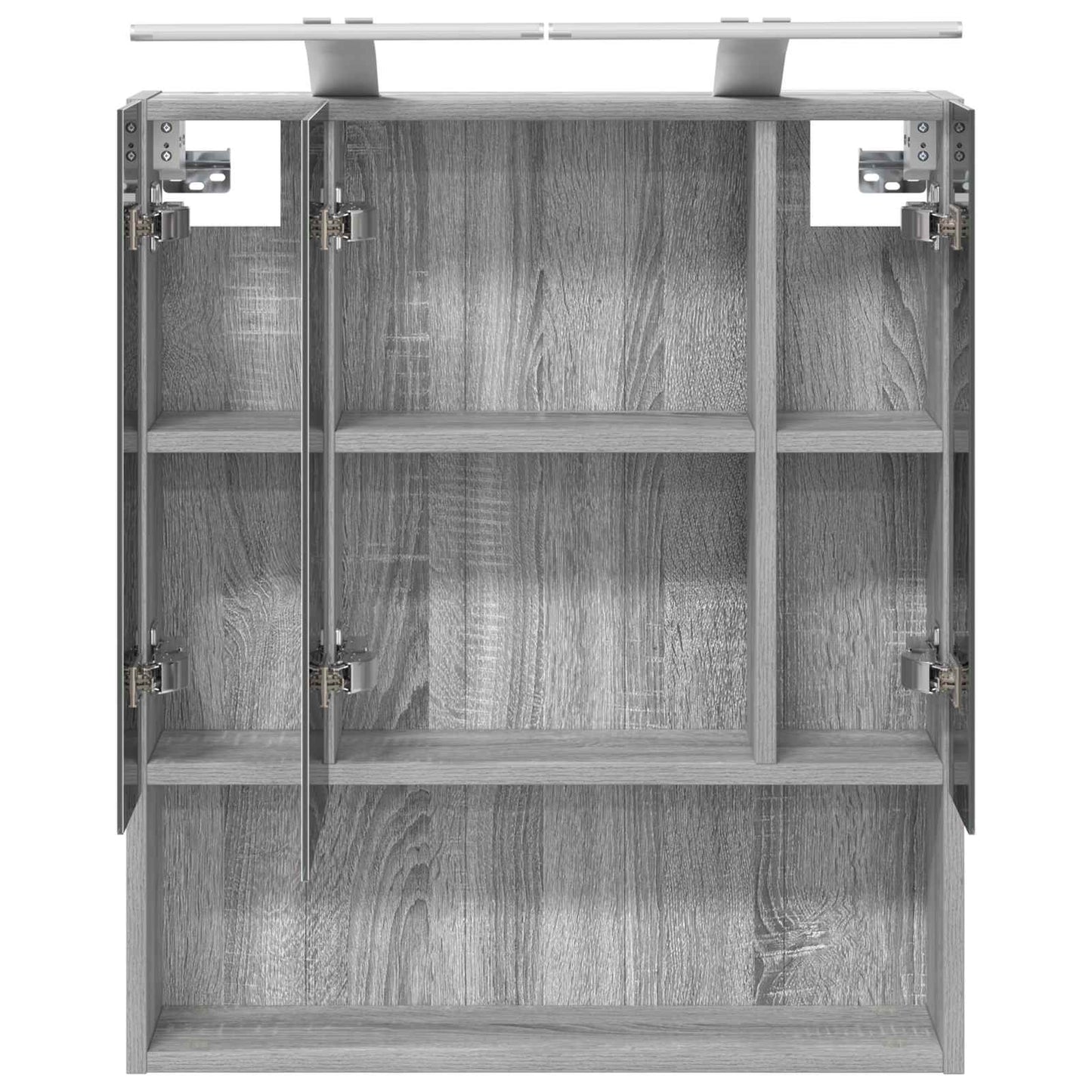 Baderomsspeilskap Grå Sonoma 60 x 14.5 x 70 cm Konstruert tre