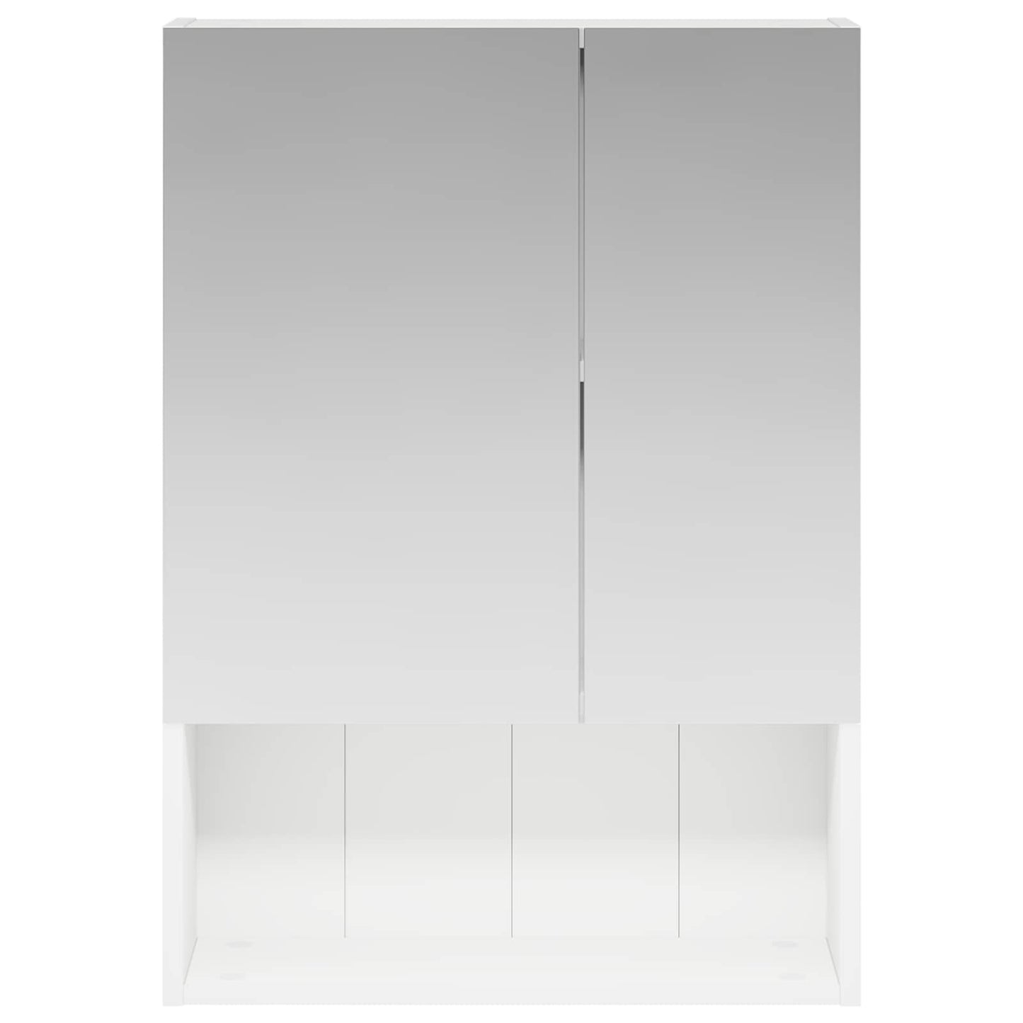 Baderomsspeilskap med dør Hvit 50 x 14,5 x 70 cm Konstruert tre