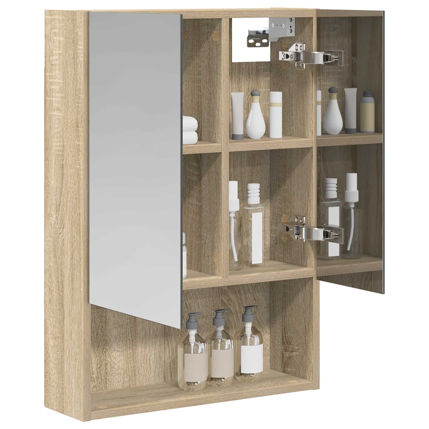 Baderomsspeilskap Sonoma eik 50 x 14,5 x 70 cm Konstruert tre