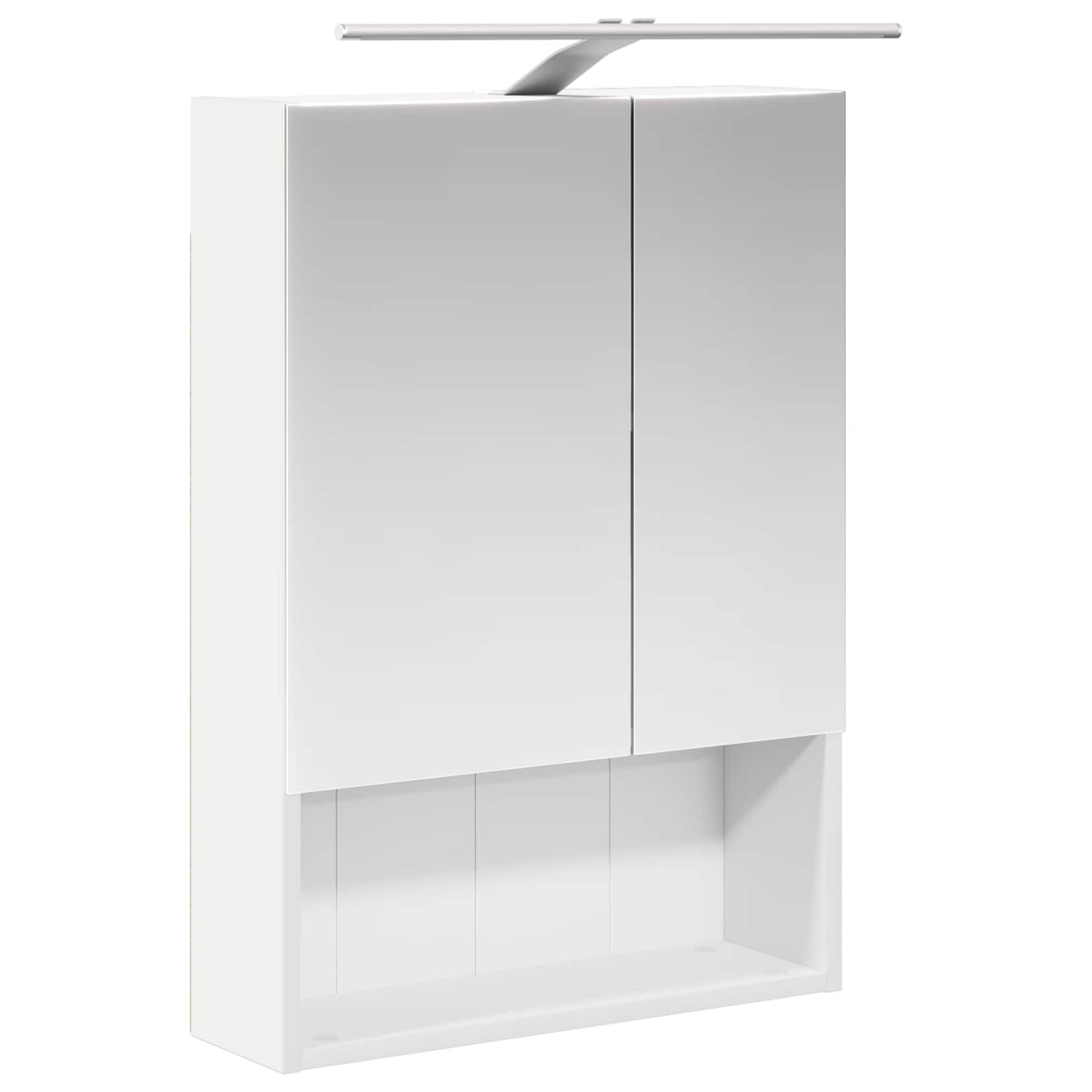 Baderomsspeilskap med dør Hvit 50 x 14,5 x 70 cm Konstruert tre