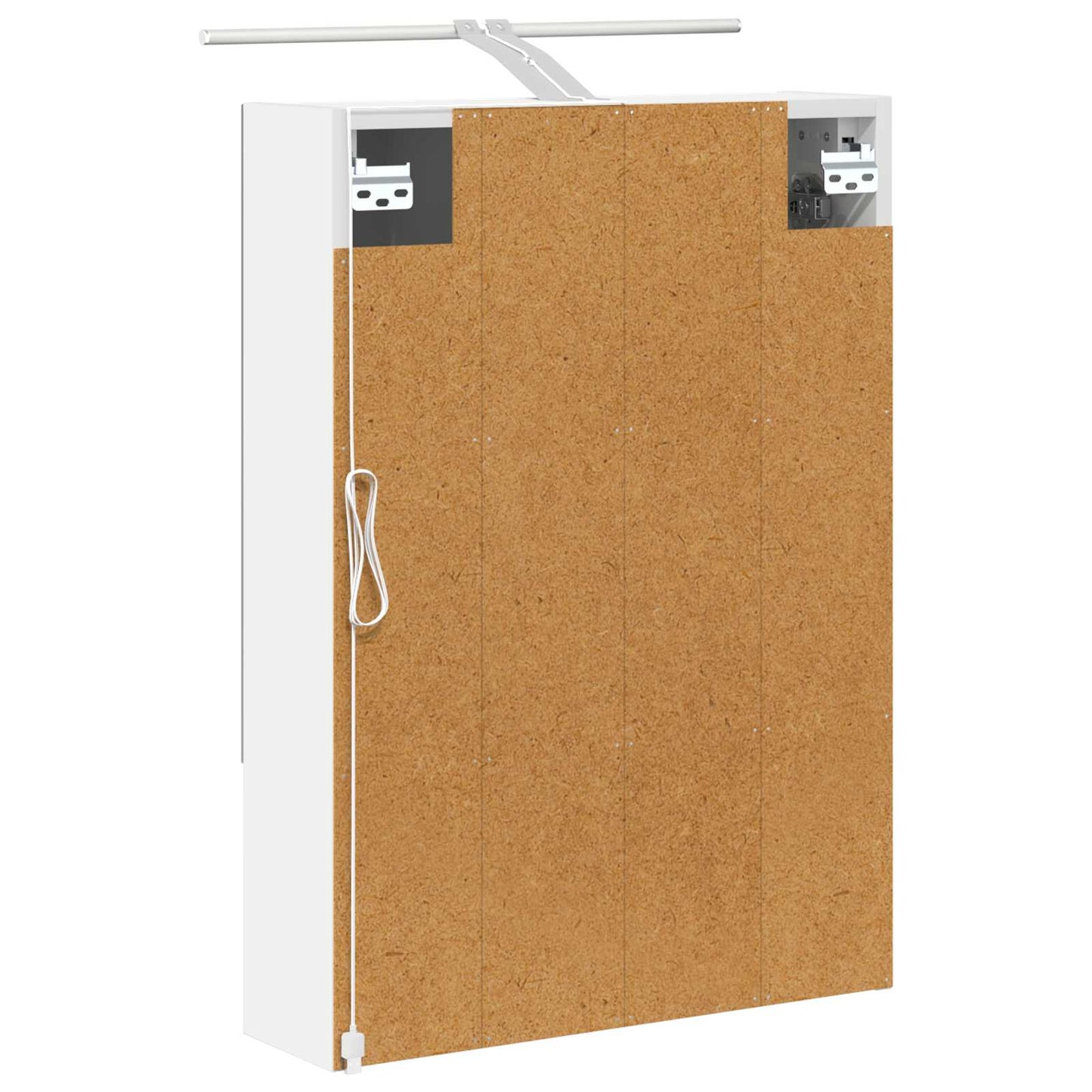 Baderomsspeilskap med dør Hvit 50 x 14,5 x 70 cm Konstruert tre