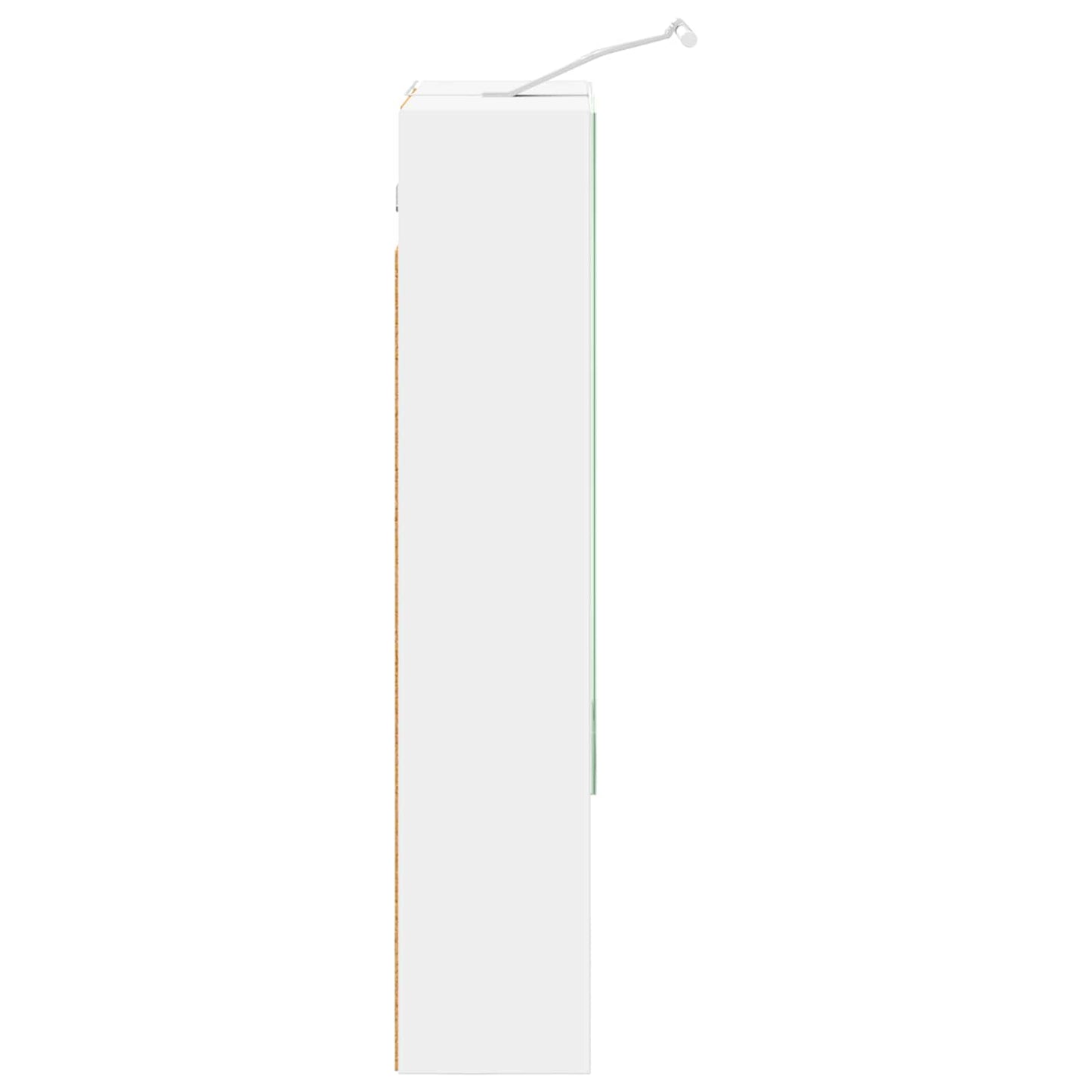 Baderomsspeilskap med dør Hvit 50 x 14,5 x 70 cm Konstruert tre