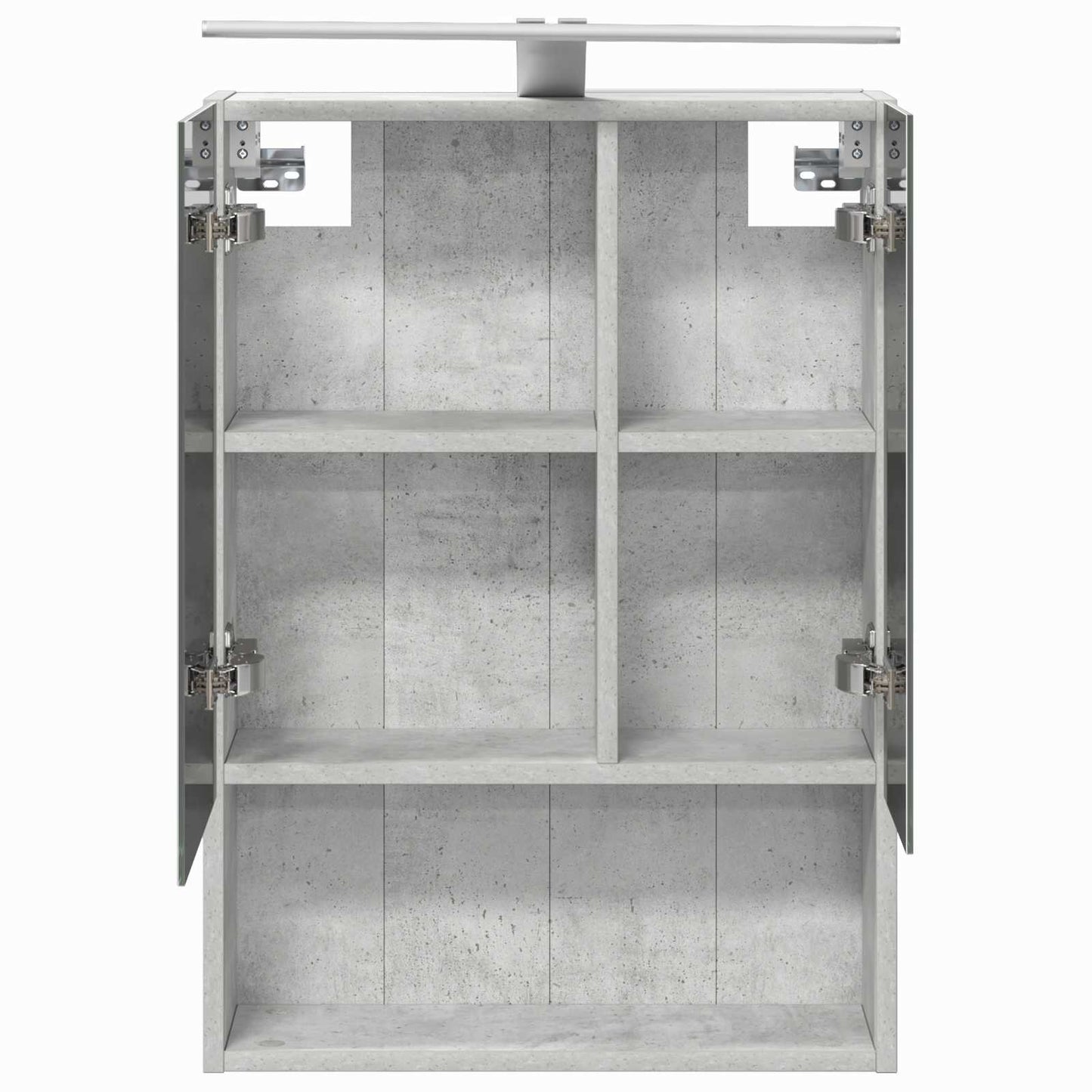 Baderomsspeilskap Betonggrå 50 x 14,5 x 70 cm Konstruert tre