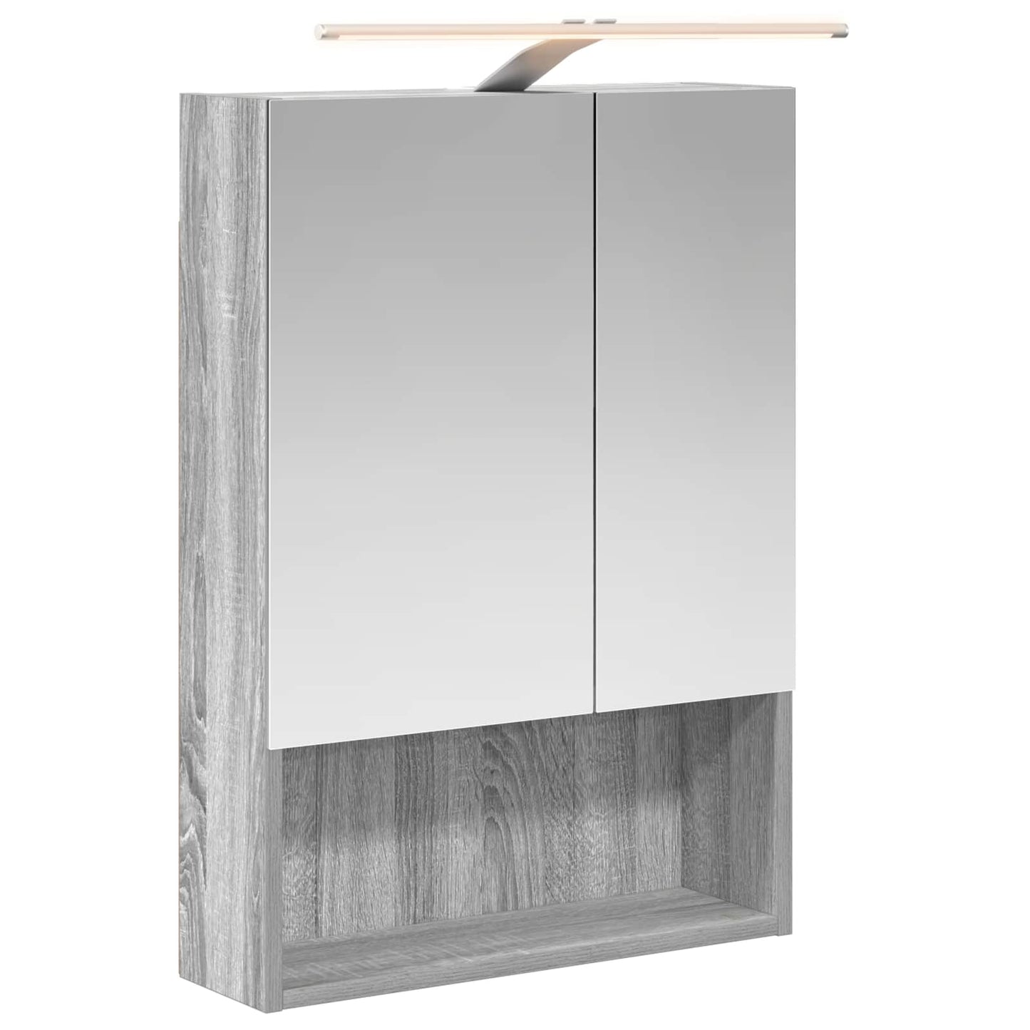 Baderomsspeilskap Grå Sonoma 50 x 14,5 x 70 cm Konstruert tre