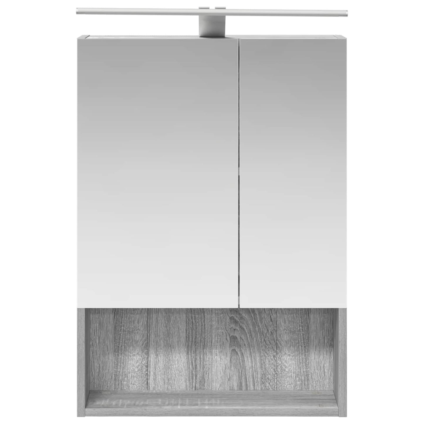 Baderomsspeilskap Grå Sonoma 50 x 14,5 x 70 cm Konstruert tre