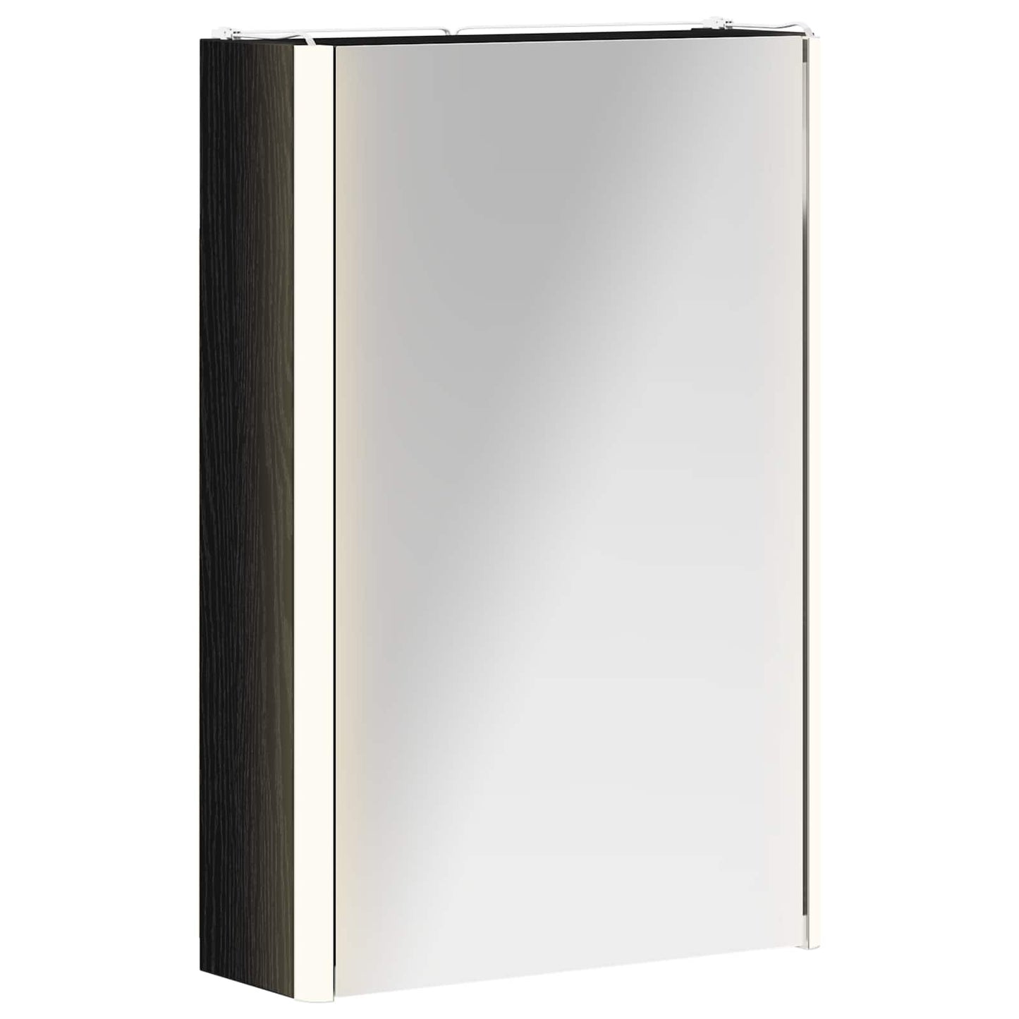 Baderomsspeilskap Svart Eik 33 x 11,5 x 50 cm Konstruert tre