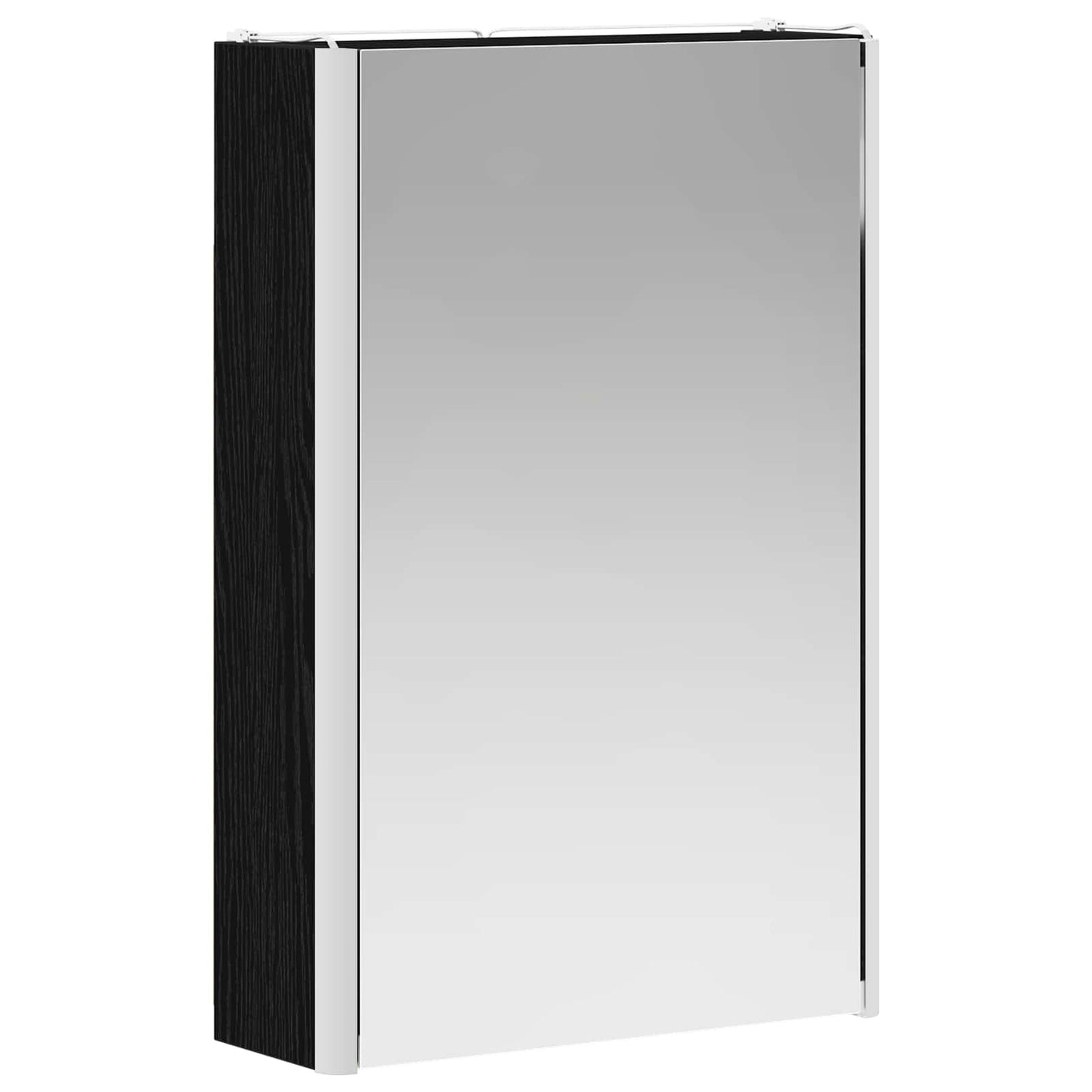 Baderomsspeilskap Svart Eik 33 x 11,5 x 50 cm Konstruert tre
