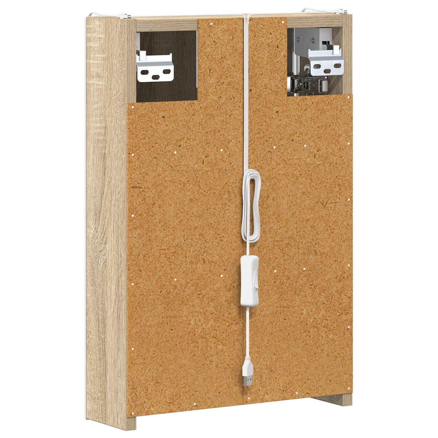 Baderomsspeilskap Sonoma eik 33 x 11,5 x 50 cm Konstruert tre