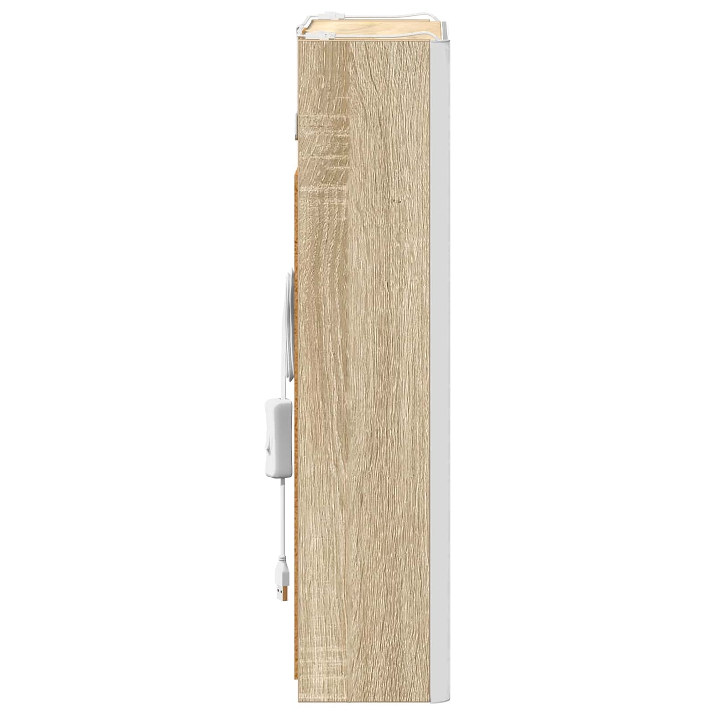 Baderomsspeilskap Sonoma eik 33 x 11,5 x 50 cm Konstruert tre