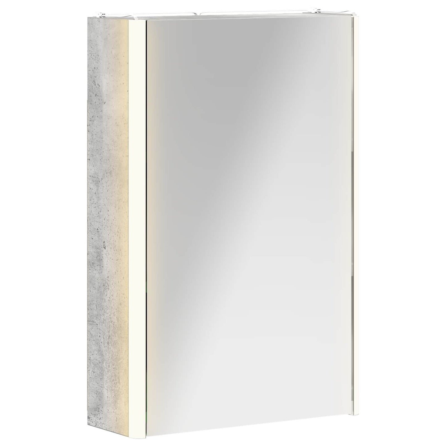 Baderomsspeilskap Betonggrå 33 x 11,5 x 50 cm Konstruert tre