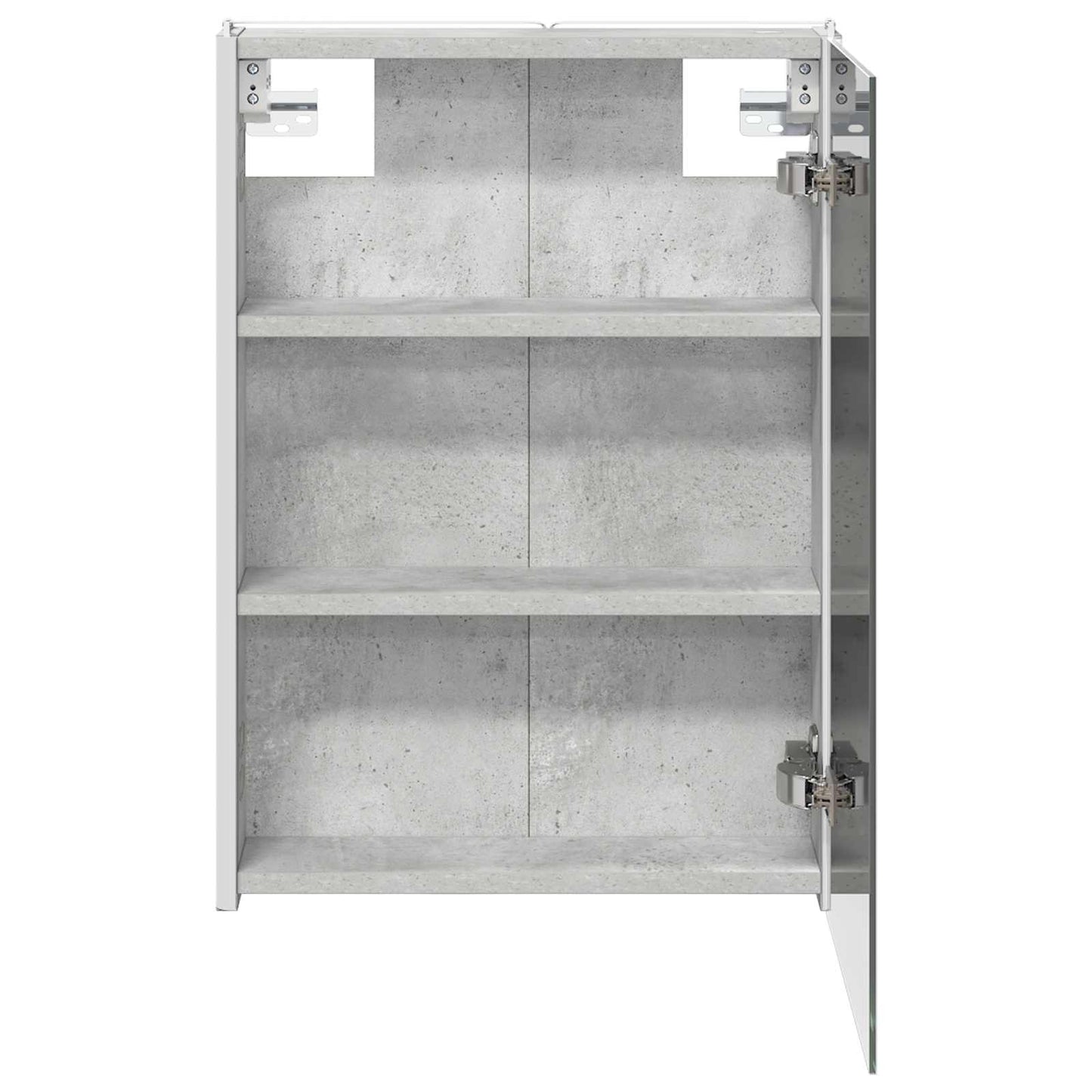 Baderomsspeilskap Betonggrå 43 x 11,5 x 60,5 cm Konstruert tre