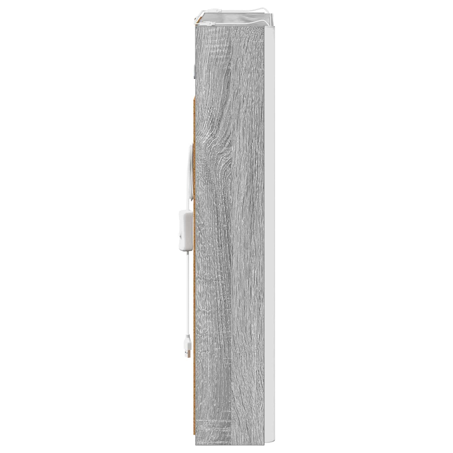 Baderomsspeilskap Grå Sonoma 43 x 11,5 x 60,5 cm Konstruert tre