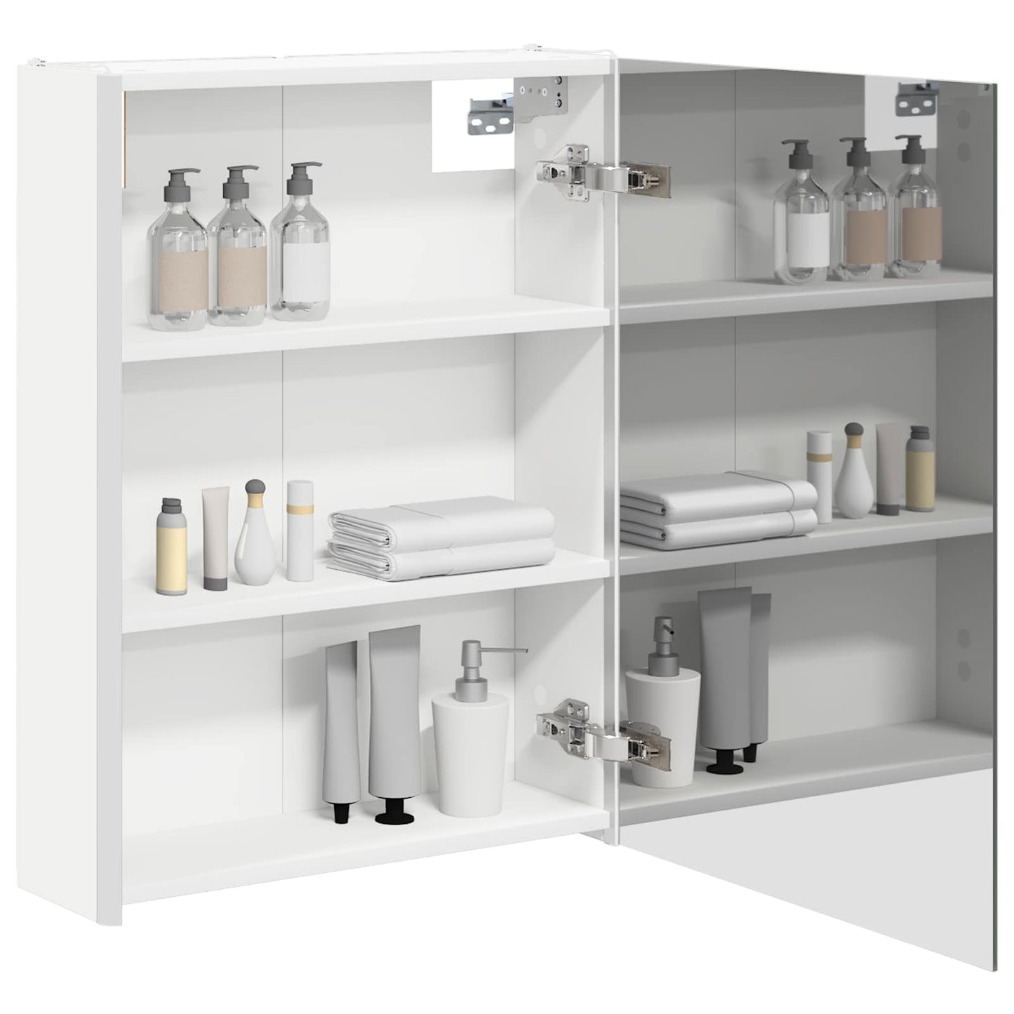 Baderomsspeilskap for Hvit 53,5 x 15,5 x 70 cm Konstruert tre
