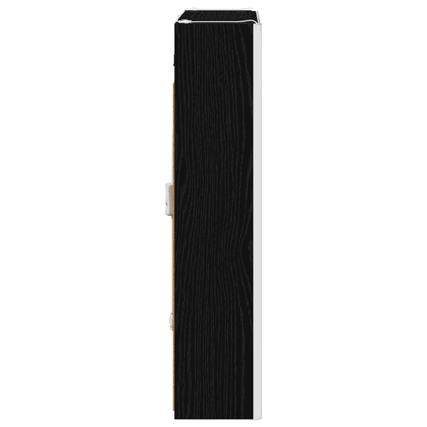 Baderomsspeilskap Svart Eik 53,5 x 15,5 x 70 cm Konstruert tre