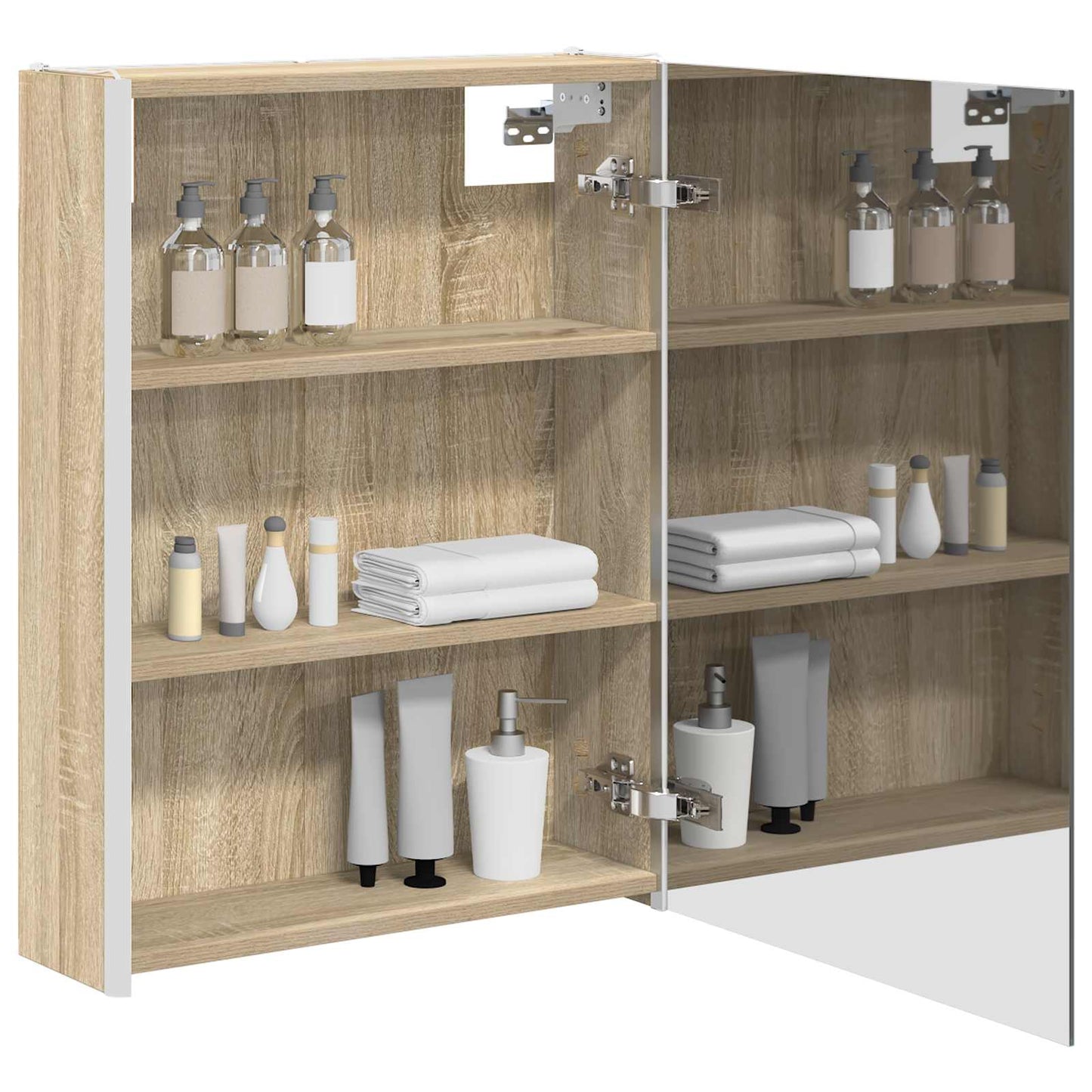 Baderomsspeilskap Sonoma eik 53,5 x 15,5 x 70 cm Konstruert tre