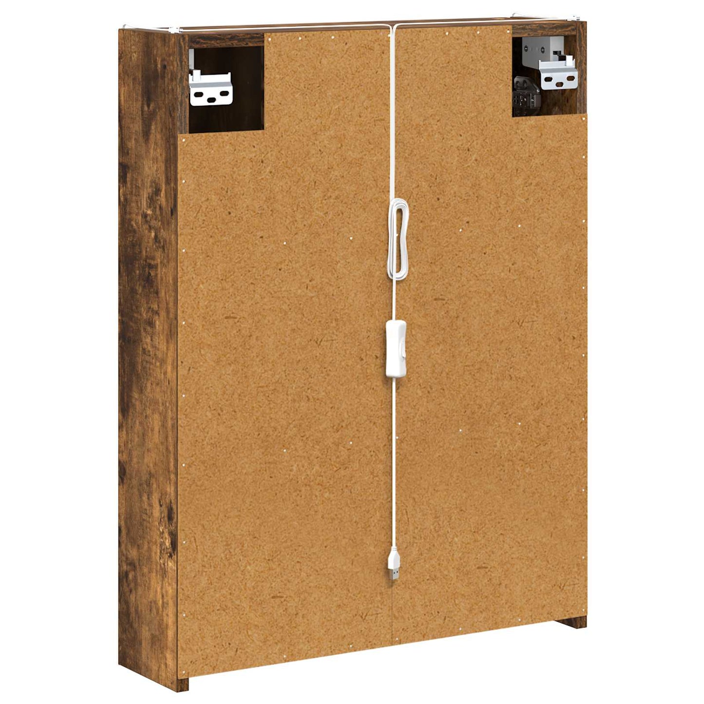 Baderomsspeilskap Røkt eik 73,5 x 15,5 x 70 cm Konstruert tre