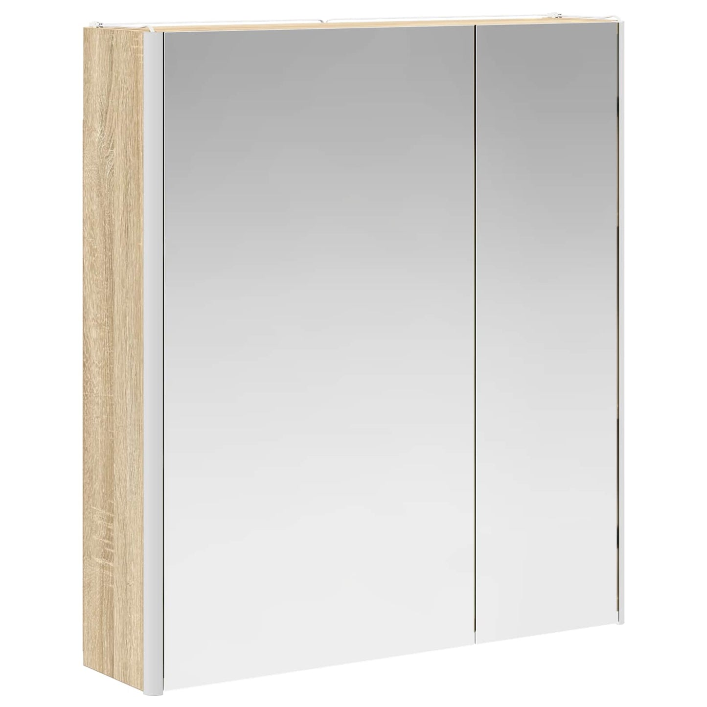 Baderomsspeilskap Sonoma eik 63,5 x 15,5 x 70 cm Konstruert tre