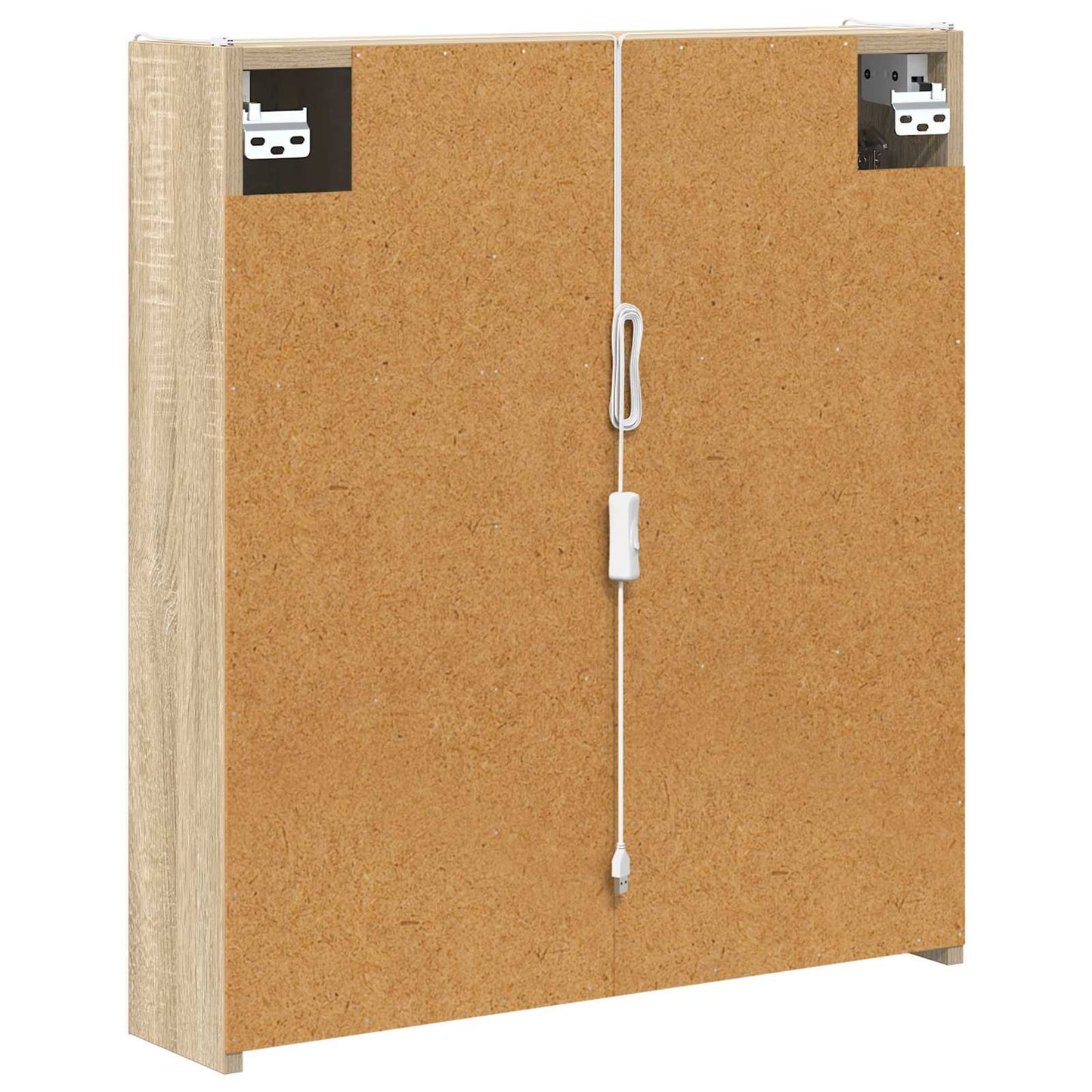Baderomsspeilskap Sonoma eik 63,5 x 15,5 x 70 cm Konstruert tre