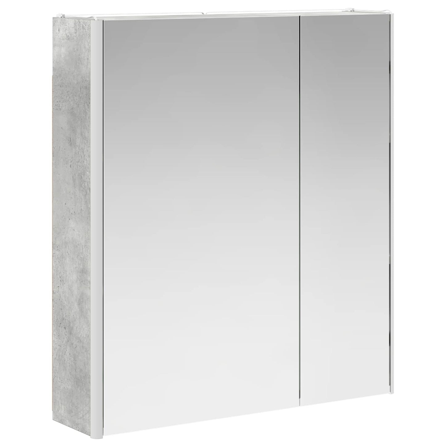 Baderomsspeilskap Betonggrå 63,5 x 15,5 x 70 cm Konstruert tre