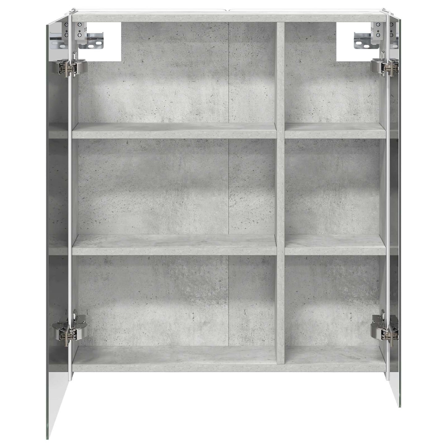 Baderomsspeilskap Betonggrå 63,5 x 15,5 x 70 cm Konstruert tre