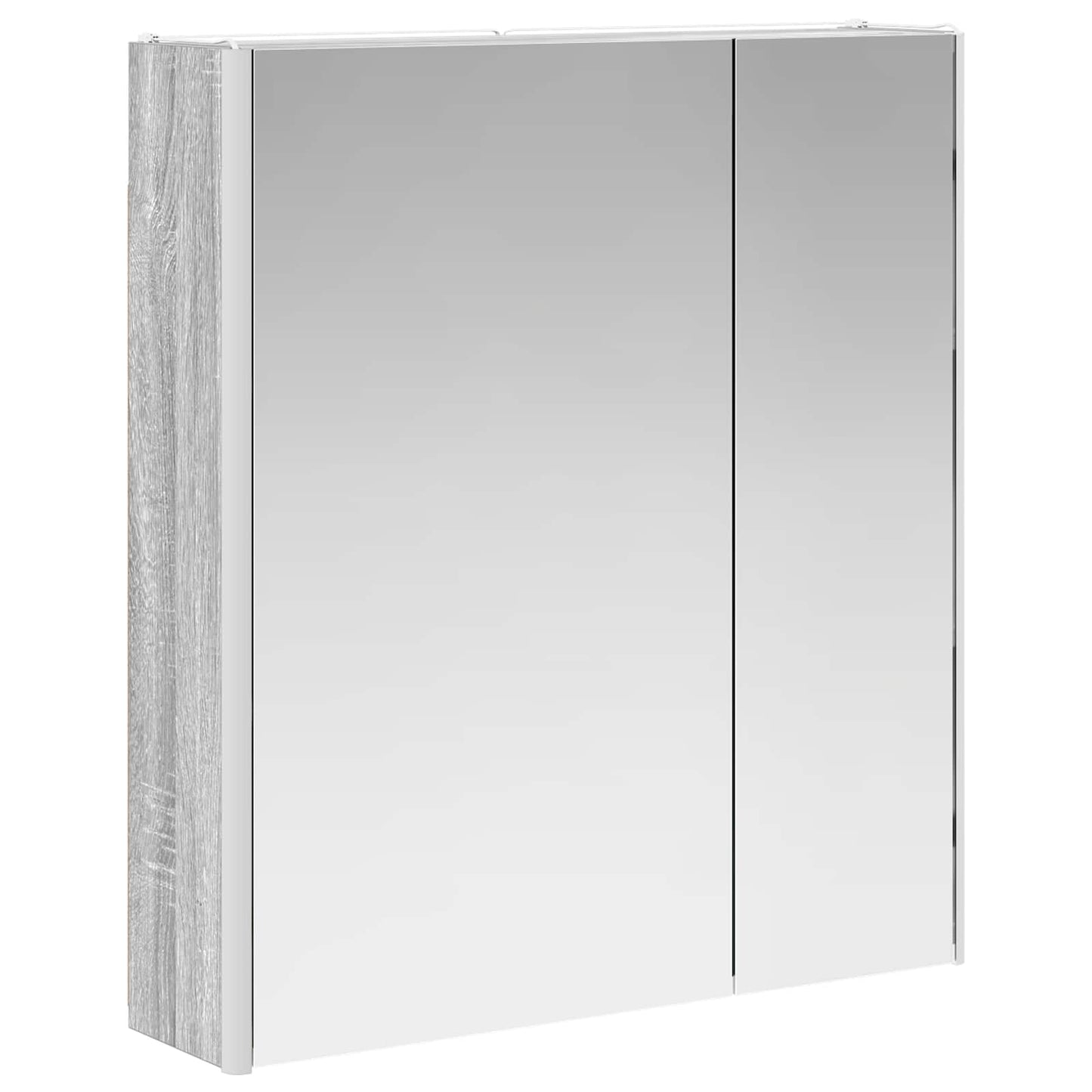 Baderomsspeilskap Grå Sonoma 63,5 x 15,5 x 70 cm Konstruert tre