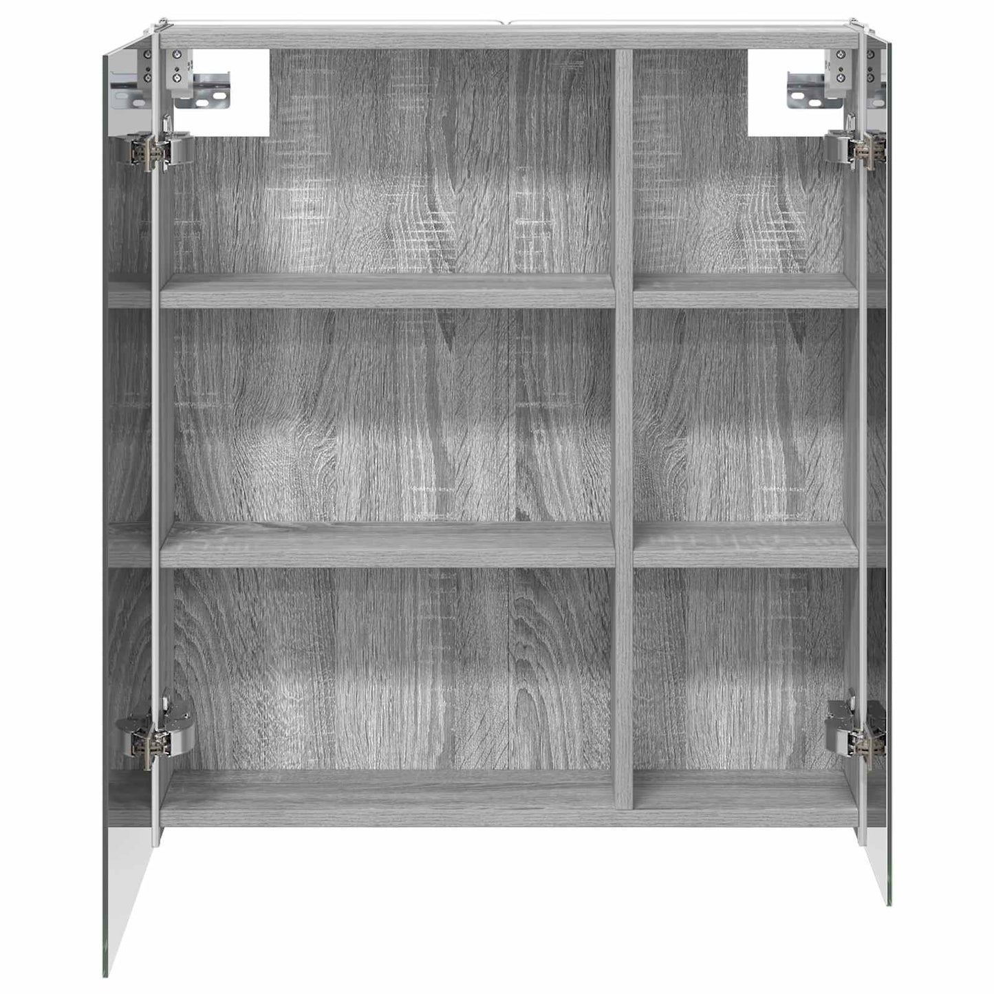 Baderomsspeilskap Grå Sonoma 63,5 x 15,5 x 70 cm Konstruert tre
