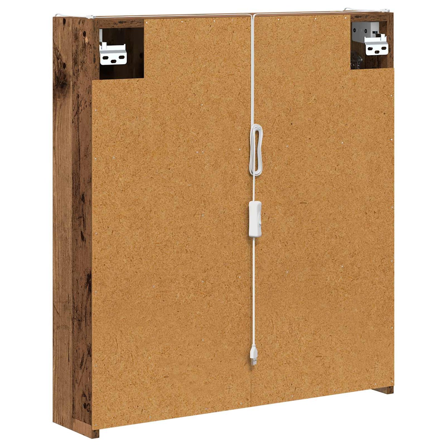 Baderomsspeilskap Gammelt tre 63,5 x 15,5 x 70 cm