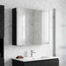 Baderomsspeilskap Svart Eik 63,5 x 15,5 x 60,5 cm