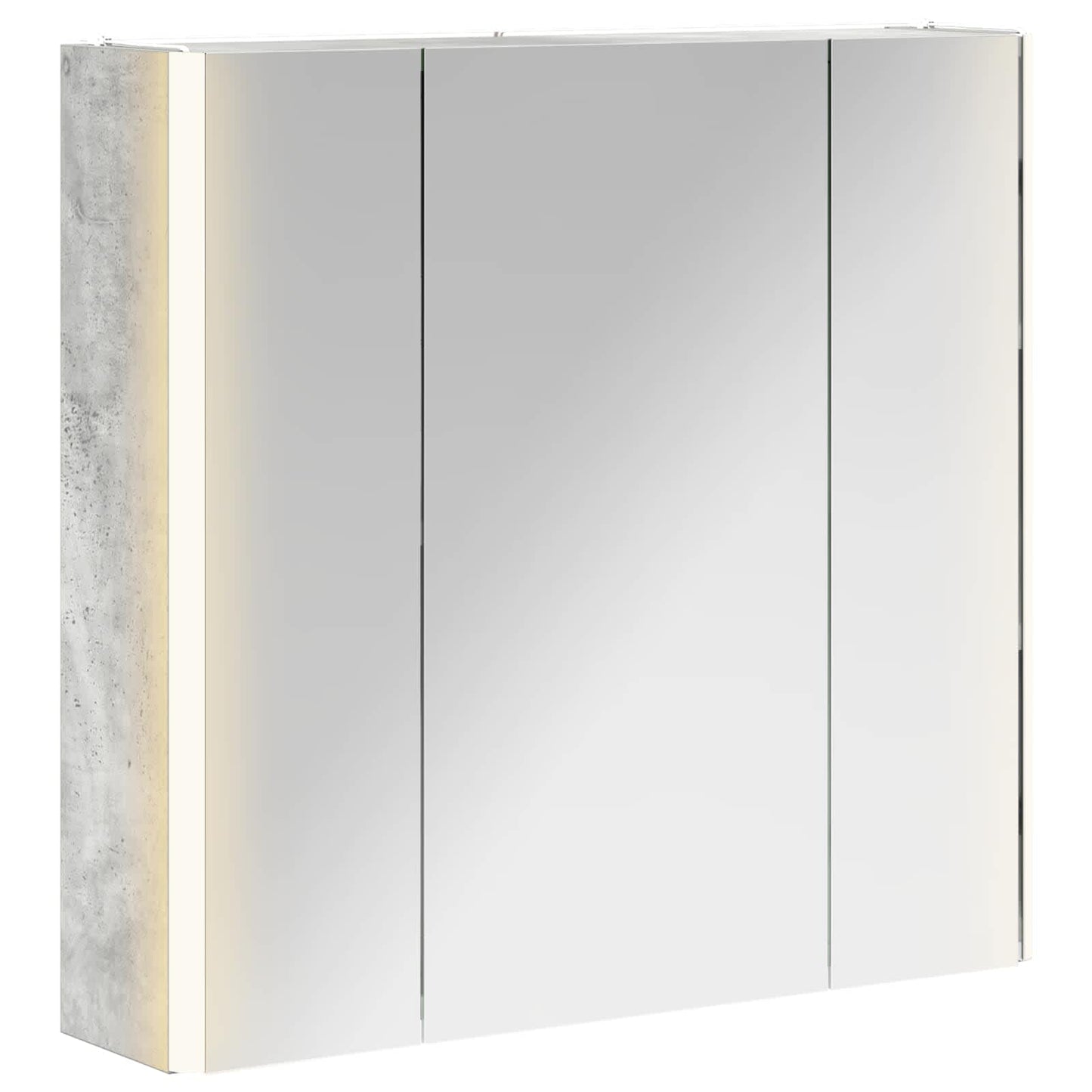 Baderomsspeilskap Betonggrå 63,5 x 15,5 x 60,5 cm