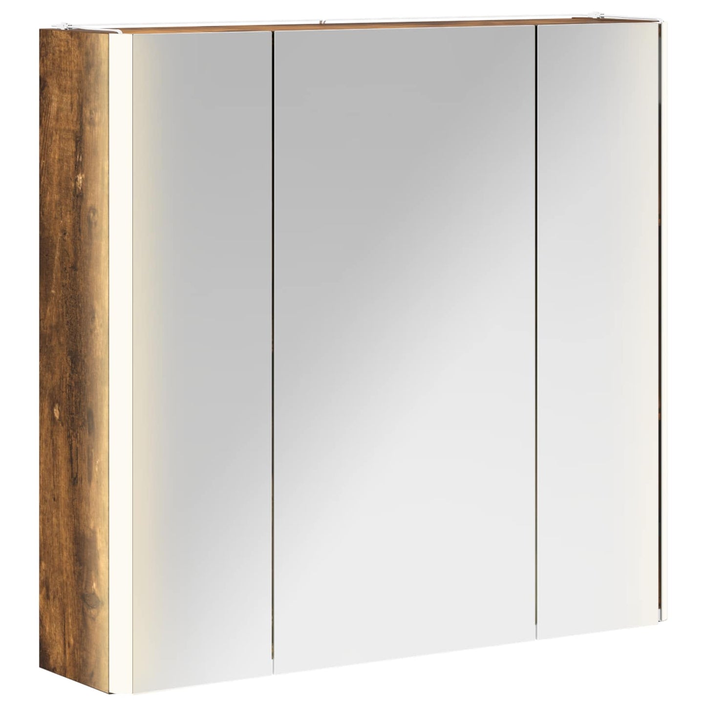 Baderomsspeilskap Røkt eik 63,5 x 15,5 x 60,5 cm Konstruert tre