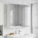 Baderomsspeilskap Hvit 73,5 x 15,5 x 70 cm Konstruert tre