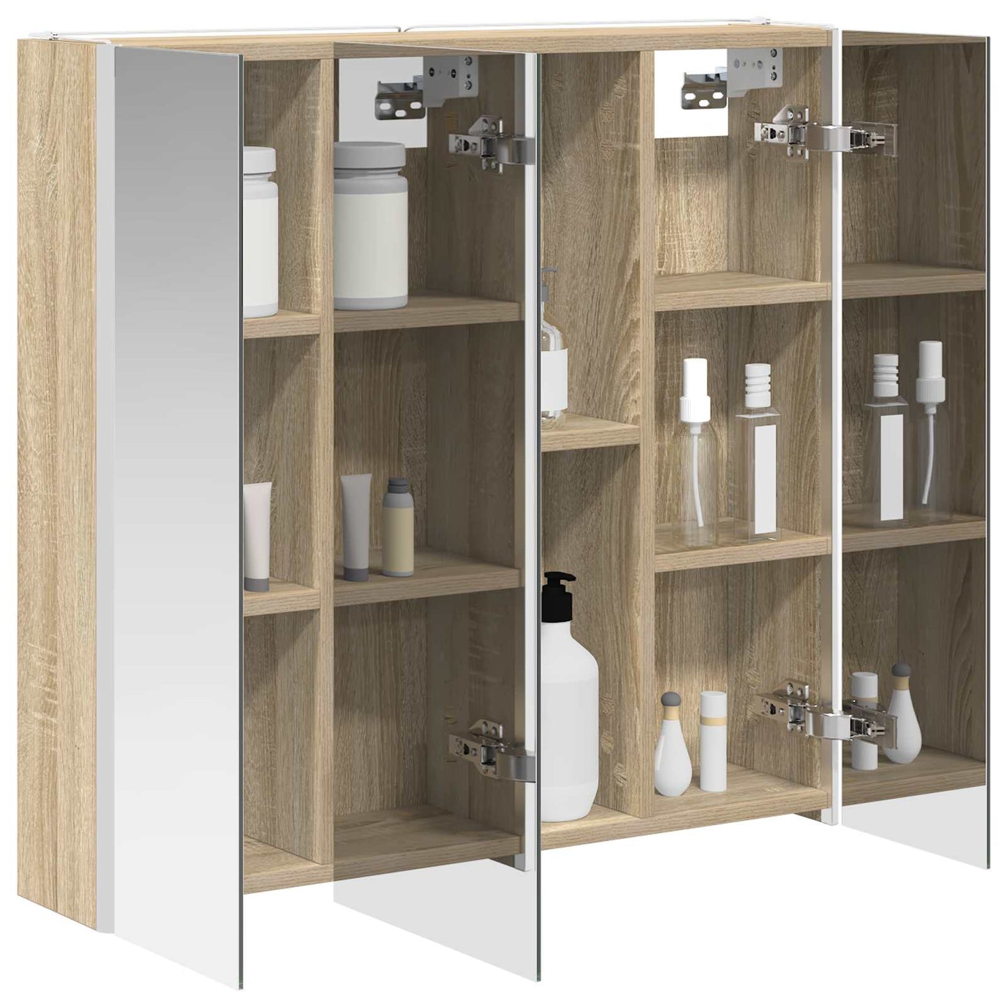 Baderomsspeilskap Sonoma eik 73,5 x 15,5 x 70 cm Konstruert tre