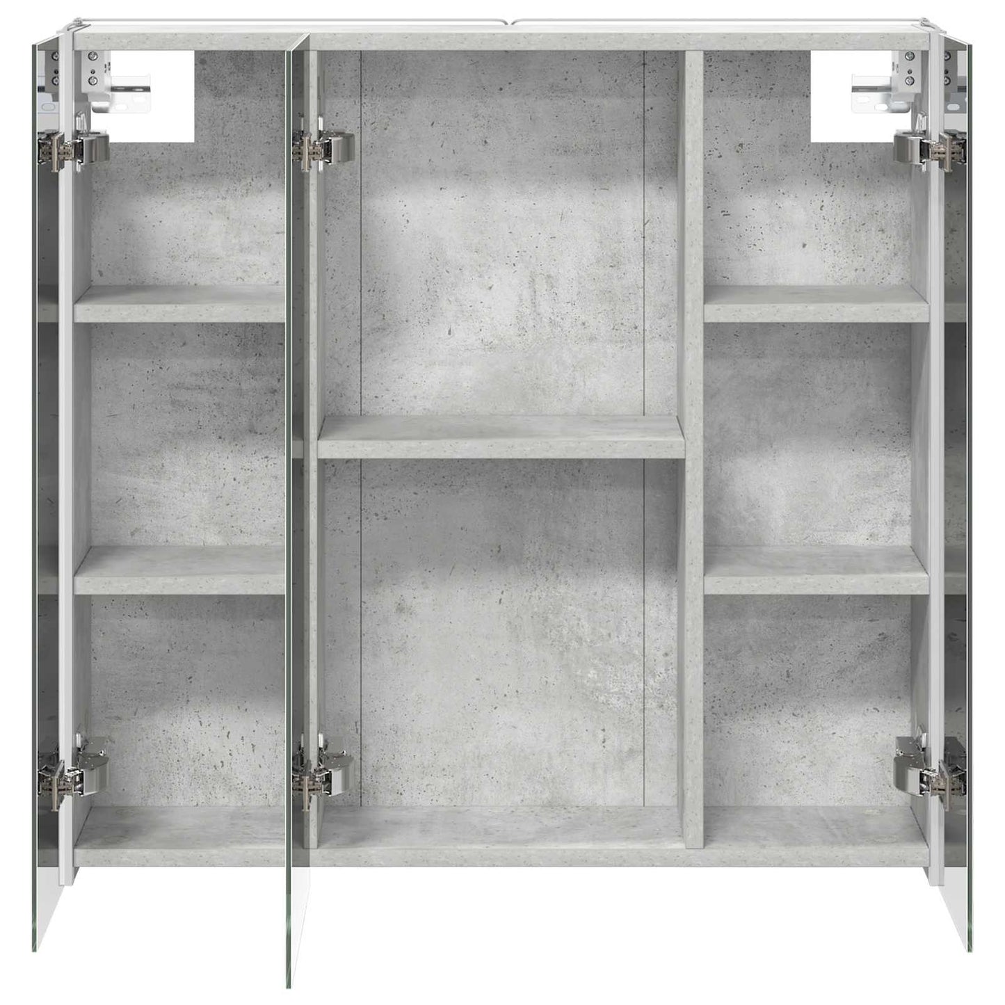 Baderomsspeilskap Betonggrå 73,5 x 15,5 x 70 cm Konstruert tre