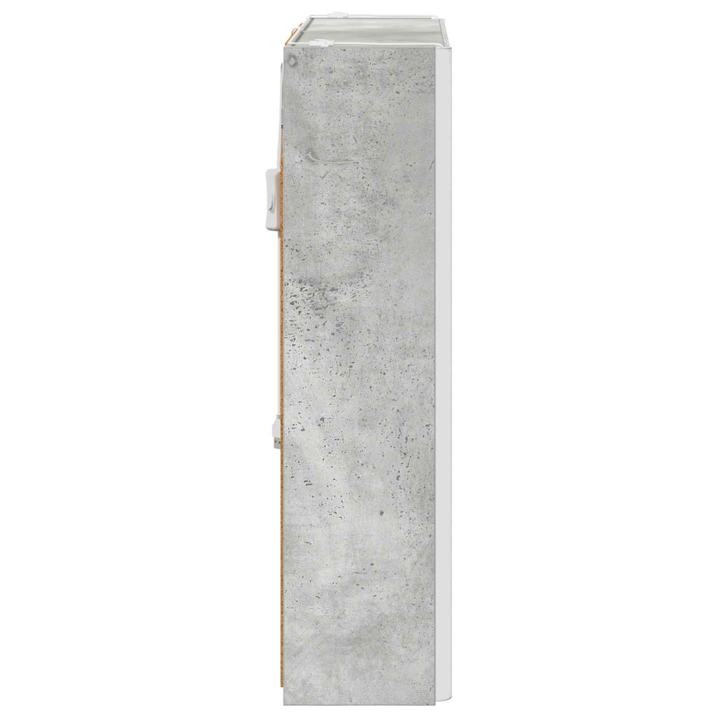 Baderomsspeilskap Betonggrå 73,5 x 15,5 x 70 cm Konstruert tre
