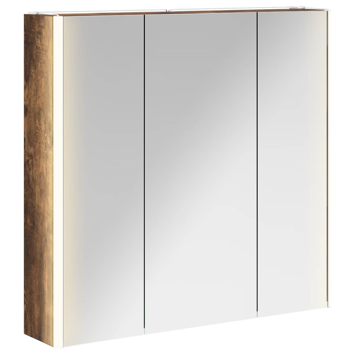 Baderomsspeilskap Røkt eik 73,5 x 15,5 x 70 cm Konstruert tre