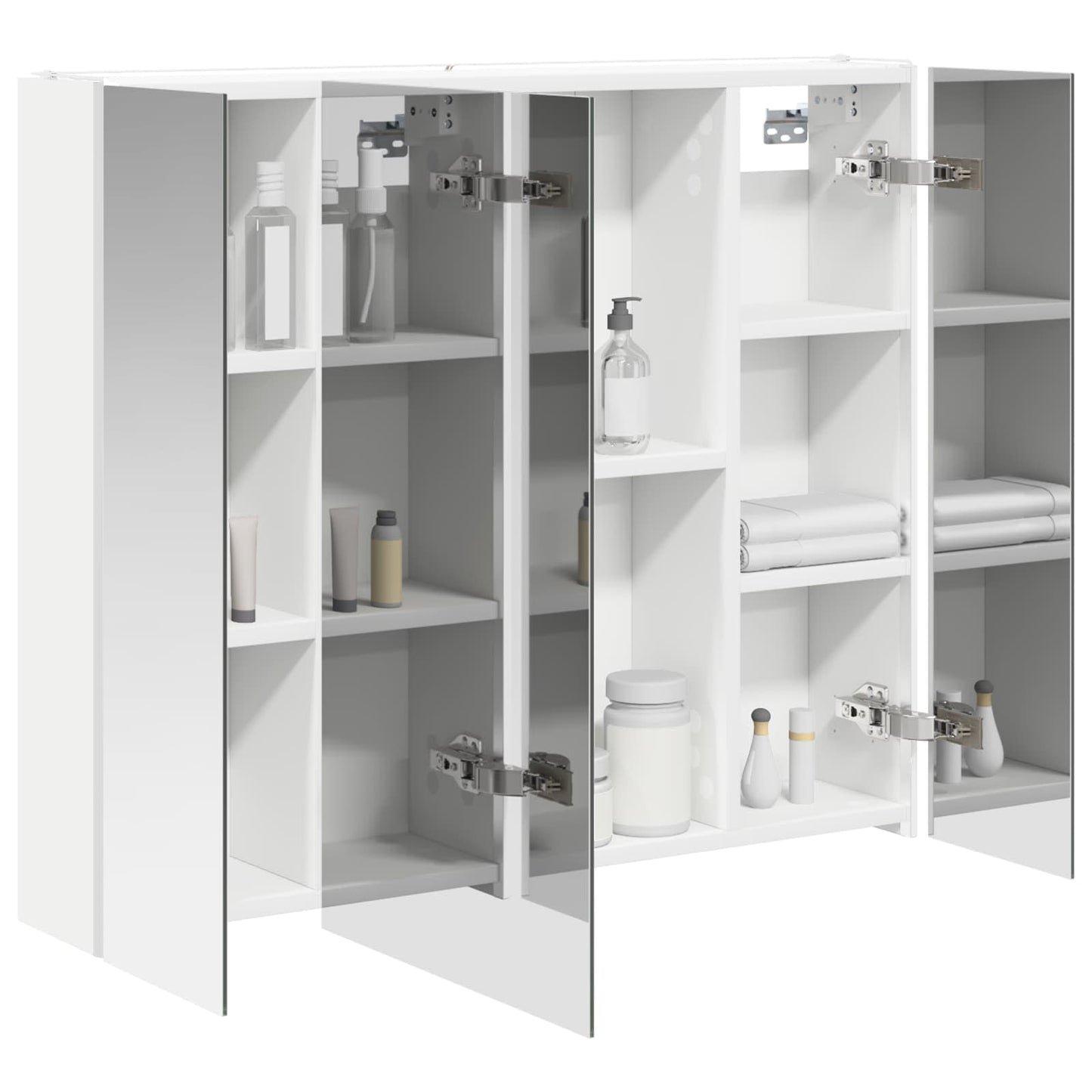 Baderomsspeilskap for Hvit 83,5 x 15,5 x 70 cm Konstruert tre