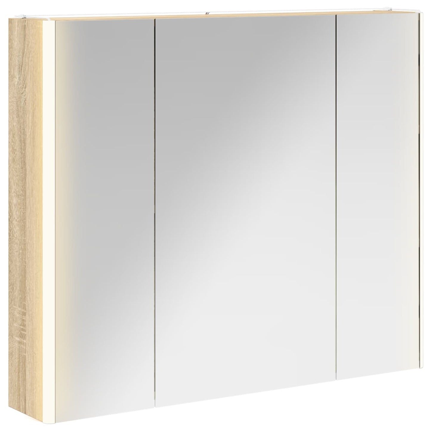 Baderomsspeilskap Sonoma eik 83,5 x 15,5 x 70 cm Konstruert tre