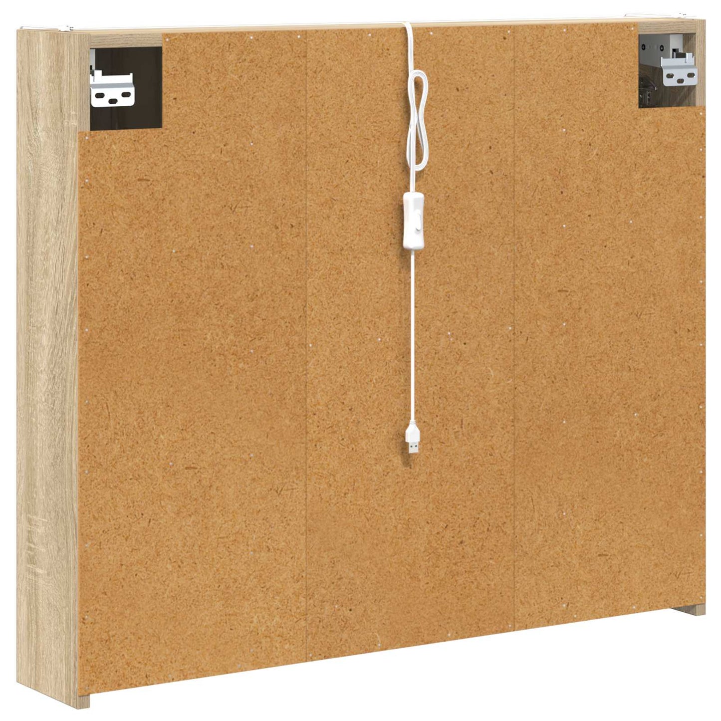 Baderomsspeilskap Sonoma eik 83,5 x 15,5 x 70 cm Konstruert tre