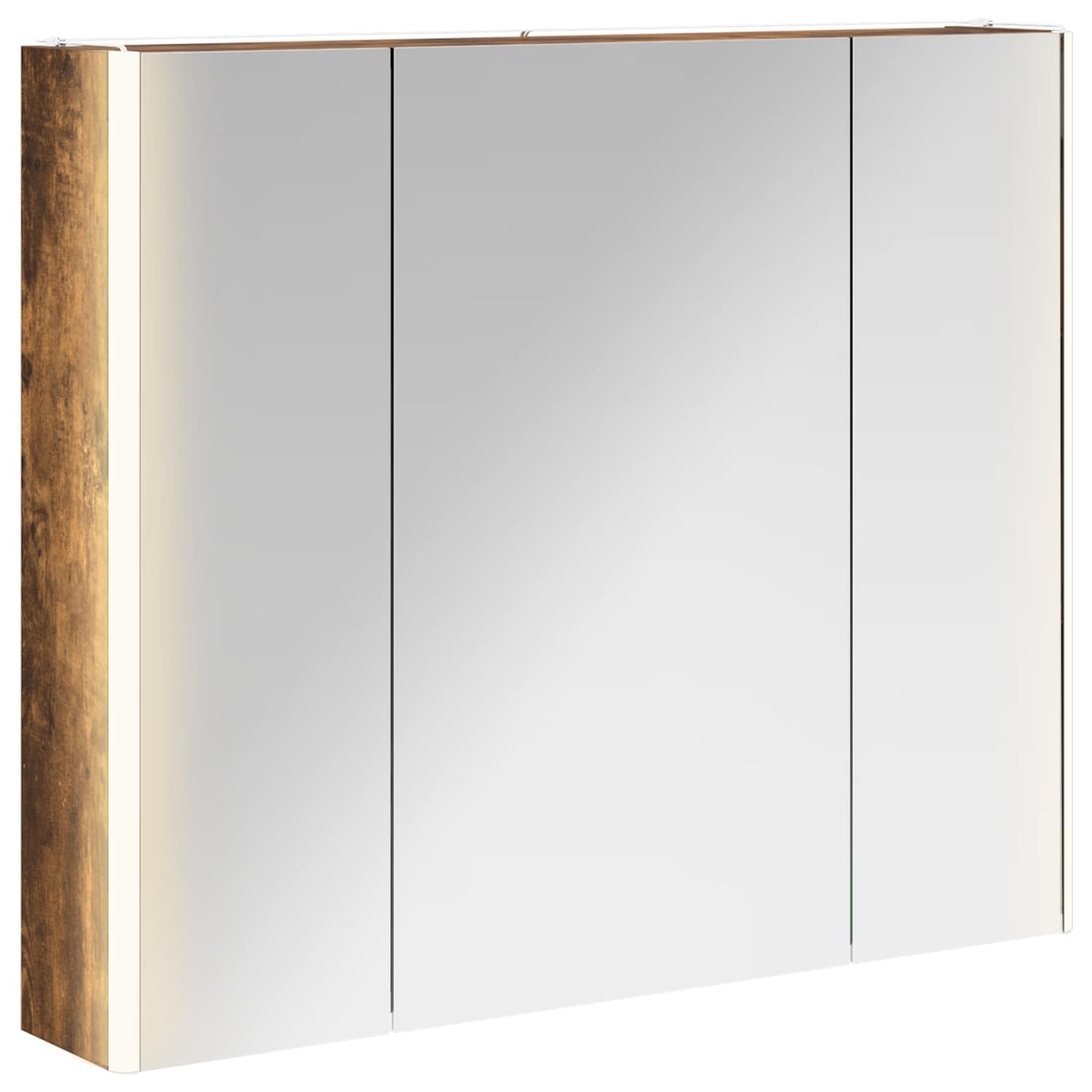 Baderomsspeilskap Røkt eik 83,5 x 15,5 x 70 cm Konstruert tre