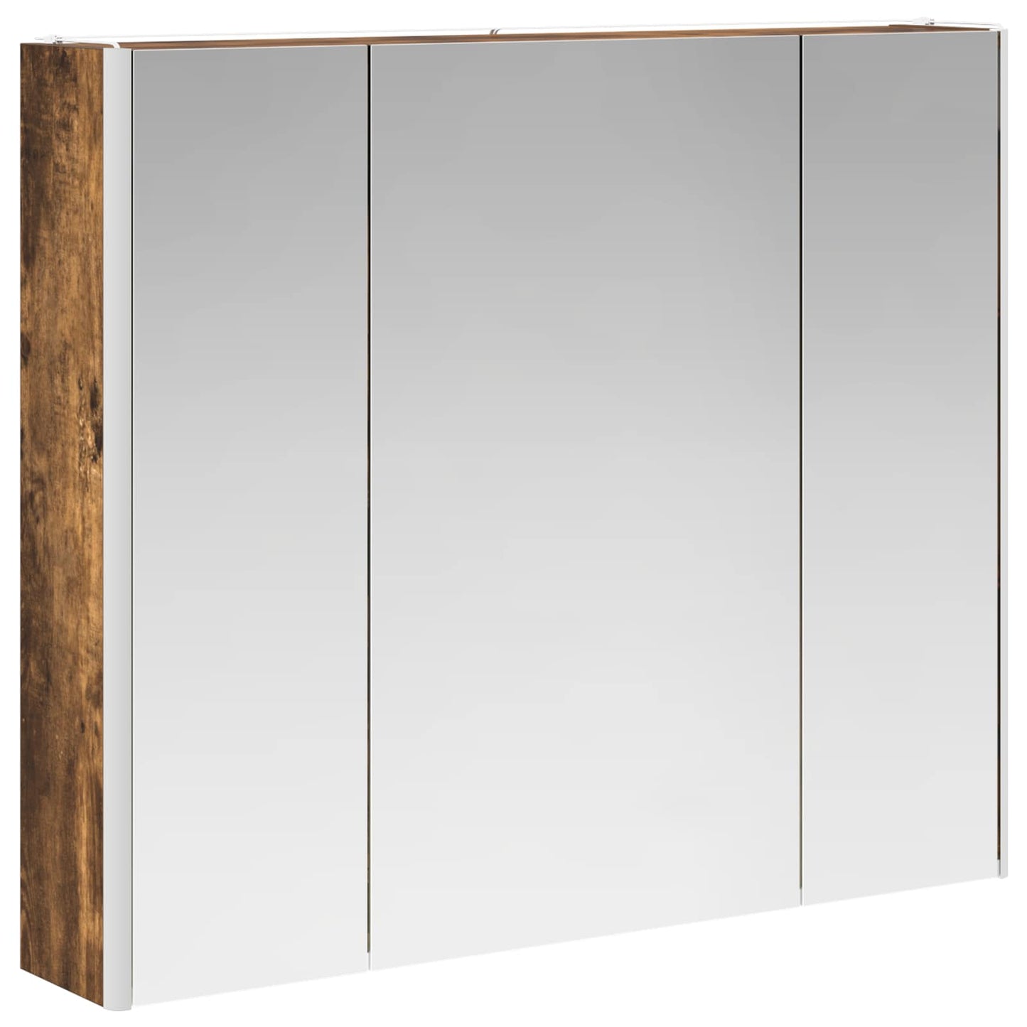Baderomsspeilskap Røkt eik 83,5 x 15,5 x 70 cm Konstruert tre