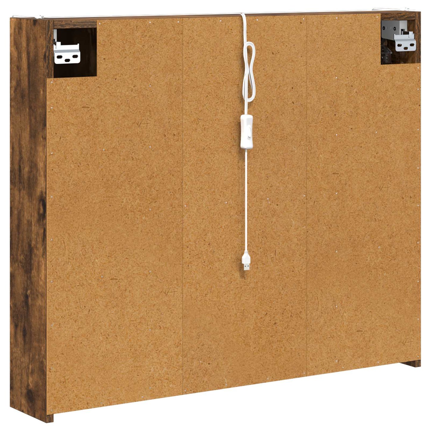 Baderomsspeilskap Røkt eik 83,5 x 15,5 x 70 cm Konstruert tre
