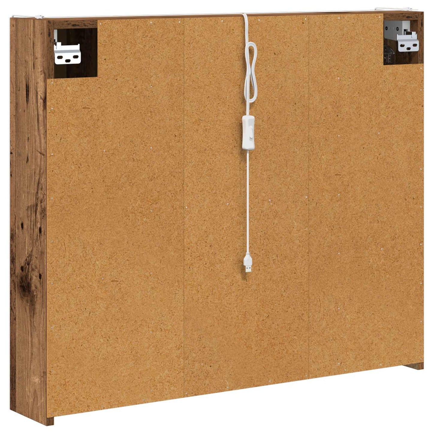 Baderomsspeilskap Gammelt tre 83,5 x 15,5 x 70 cm