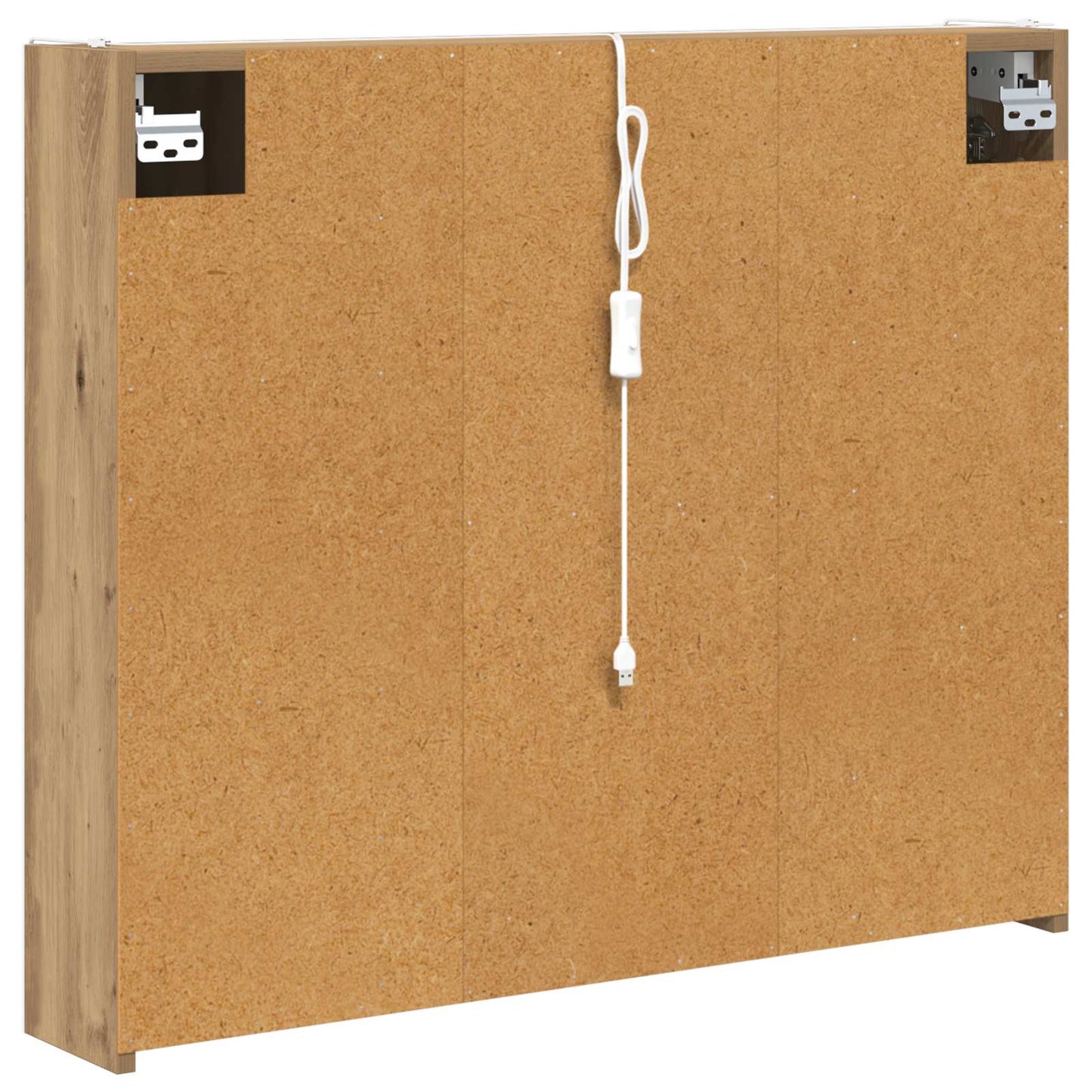 Baderomsspeilskap Kunstnerisk Eik 83,5 x 15,5 x 70 cm
