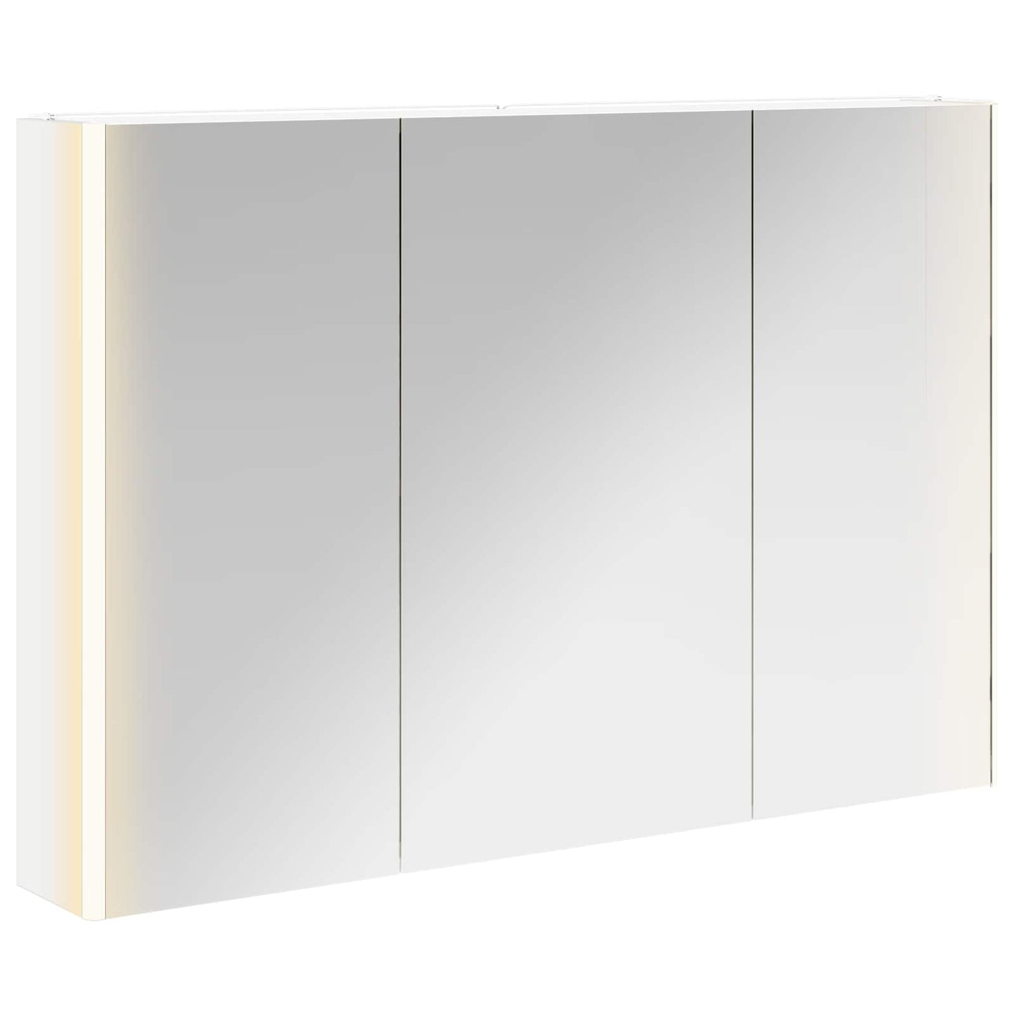 Baderomsspeilskap for Hvit 103,5 x 15,5 x 70 cm Konstruert tre