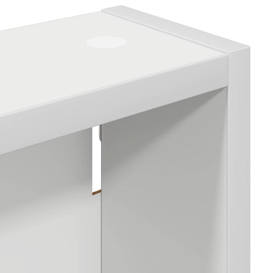 Baderom veggskap med hylle Hvit 20 x 10 x 50 cm Konstruert tre